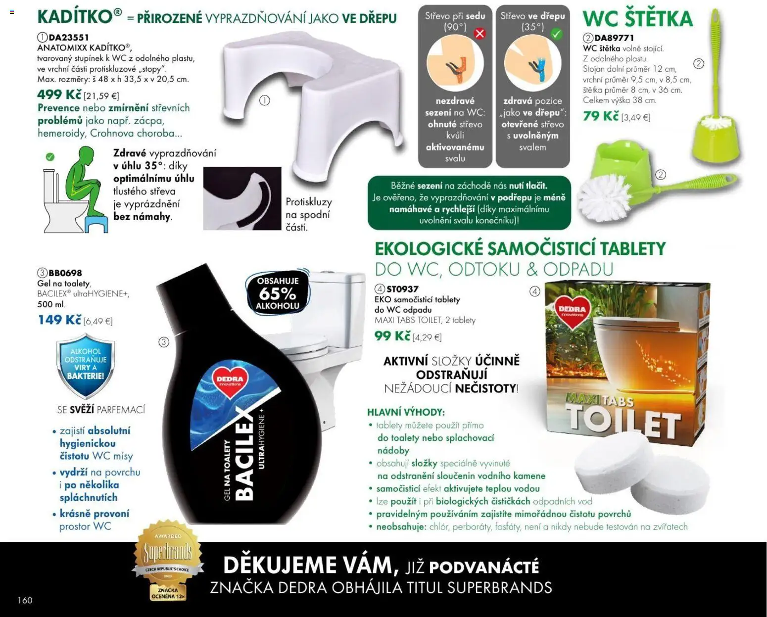 Nové Dedra akcie – leták je platný od 01.08.2026 | Strana: 60 | Produkty: Wc, Alkohol