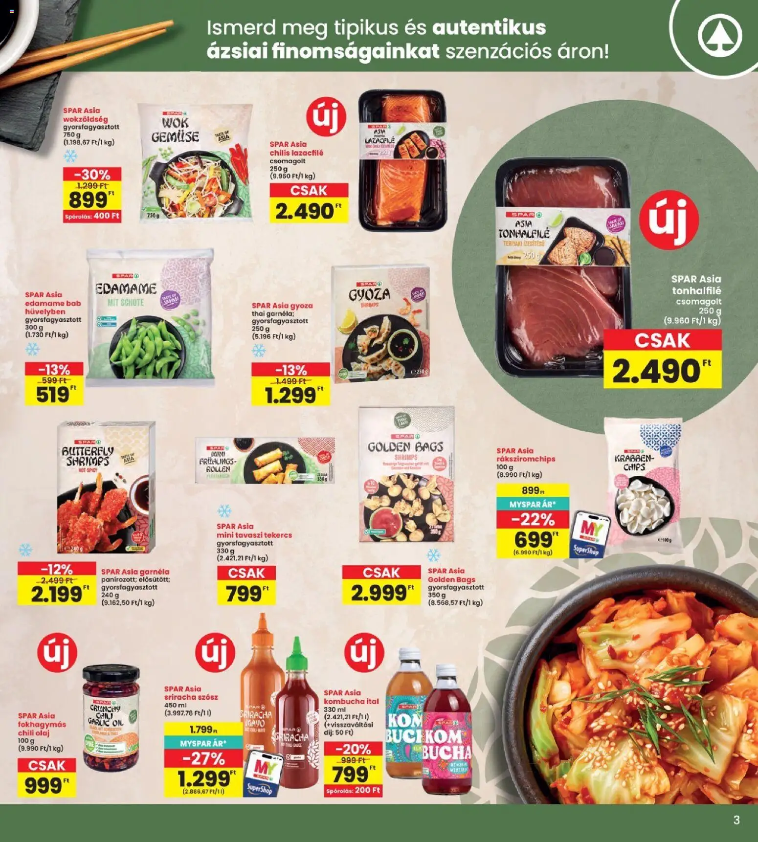 Interspar akciós ujság - amely érvényes a következő dátumtól: 2026.09.03. | Oldal: 3 | Termékek: Chili, Chips, Lazacfilé, Szósz