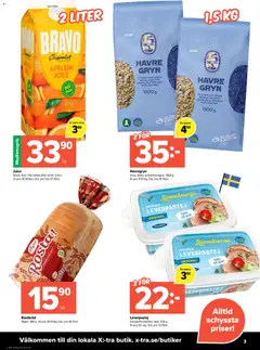 Coop X:-TRA erbjudanden - Förhandsvisning av reklamblad från butik Coop X:-TRA aktuell från 08.06.2026 | Sida: 3 | Produkter: Järn, Galler, Leverpastej, Apelsin