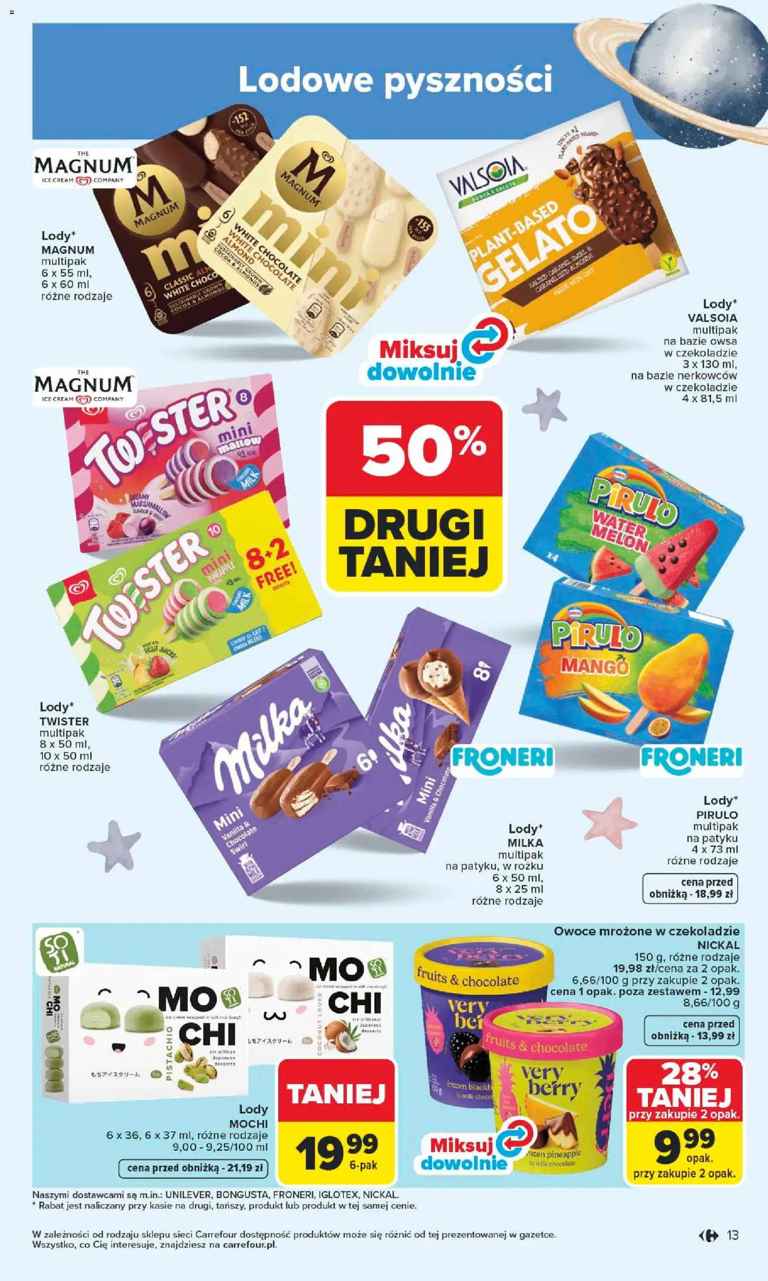 Carrefour gazetka od 25.05.2026 | Strona: 15 | Produkty: Mango, Melon, Milka, Lody