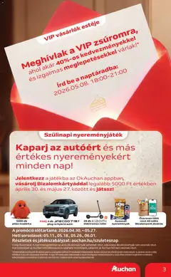 Auchan akciós újság - amely érvényes a következő dátumtól: 30.04.2026 | Oldal: 3