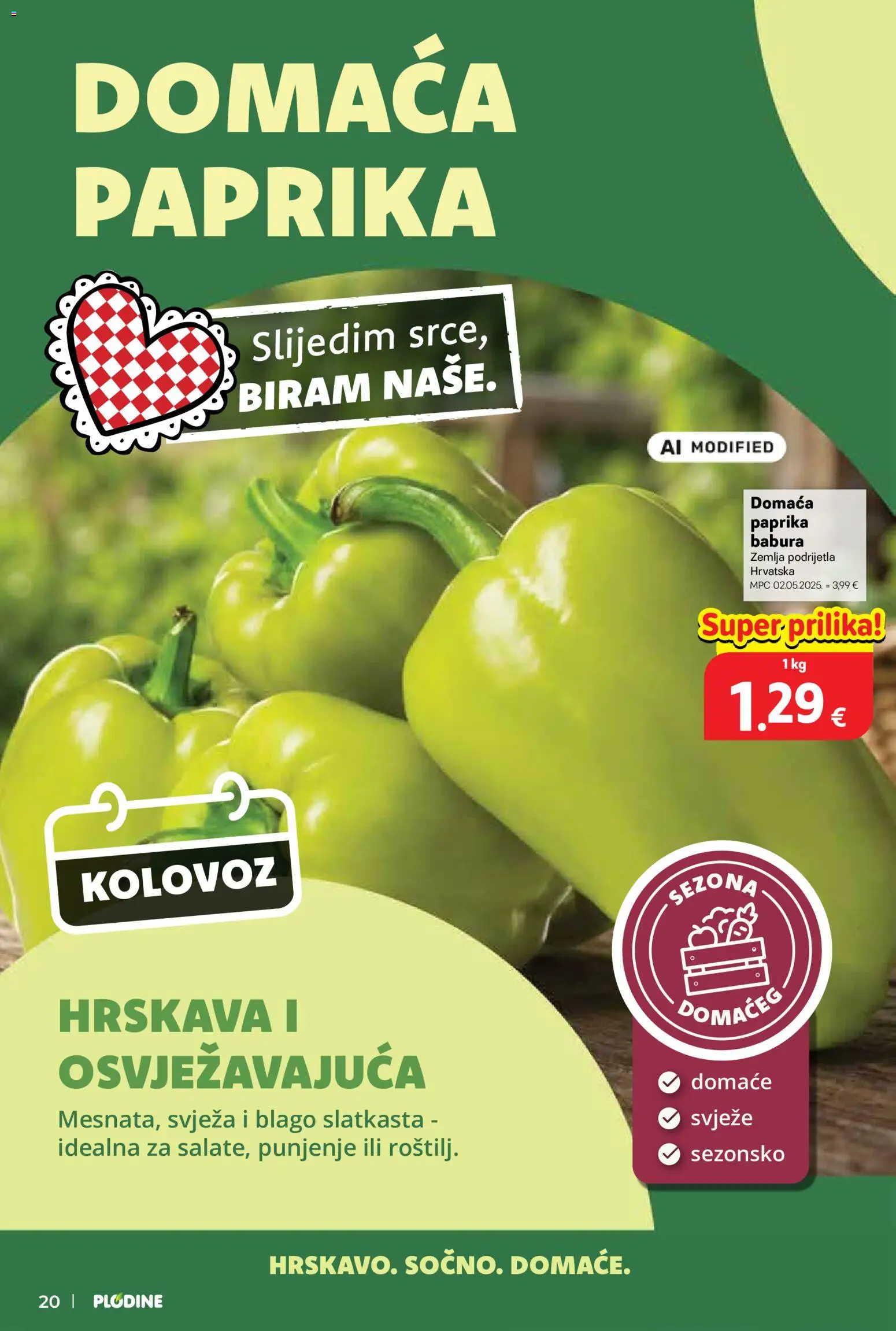 Plodine katalog | vrijedi od 06.08.2026 | Stranica: 20 | Proizvodi: Paprika