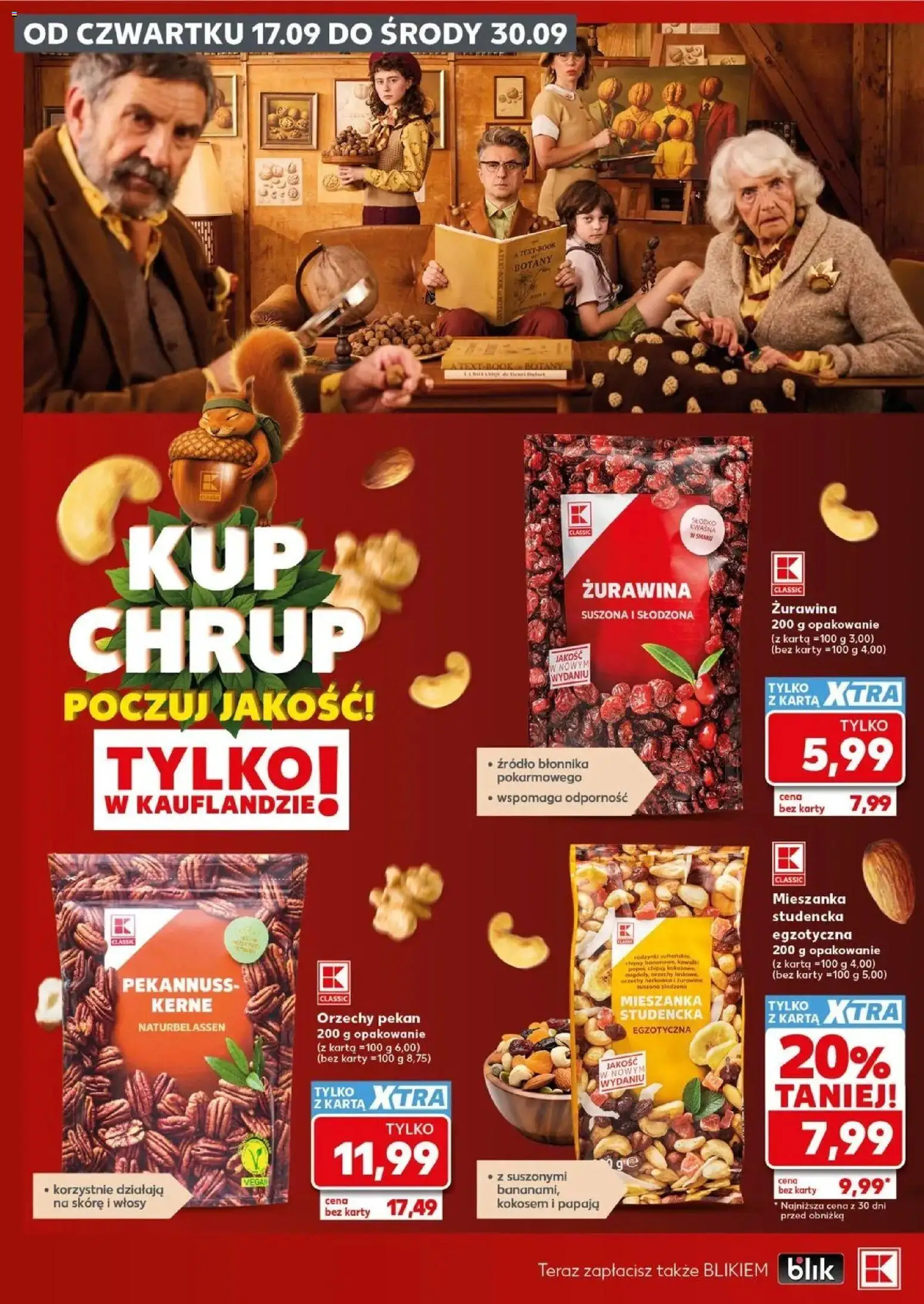 Kaufland gazetka - Super sobota od 19.09.2026 - od jutra PDF | Strona: 6 | Produkty: Orzechy pekan, Chipsy, Orzechy nerkowca, Rodzynki
