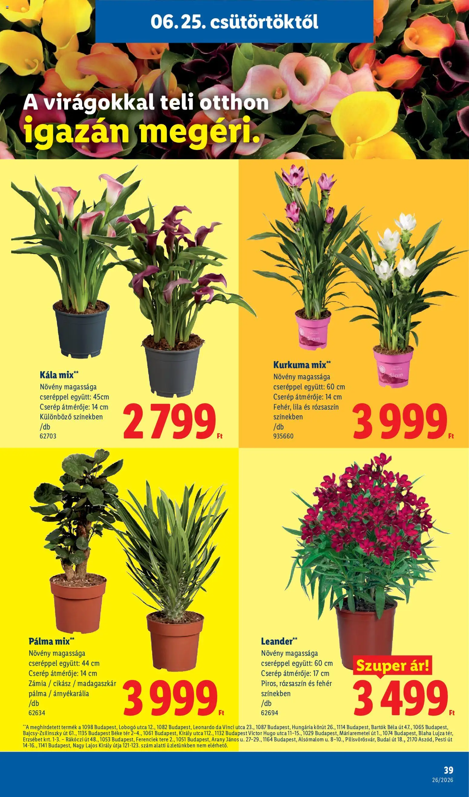 Lidl akciós ujság - amely érvényes a következő dátumtól: 25.06.2026 | Oldal: 39