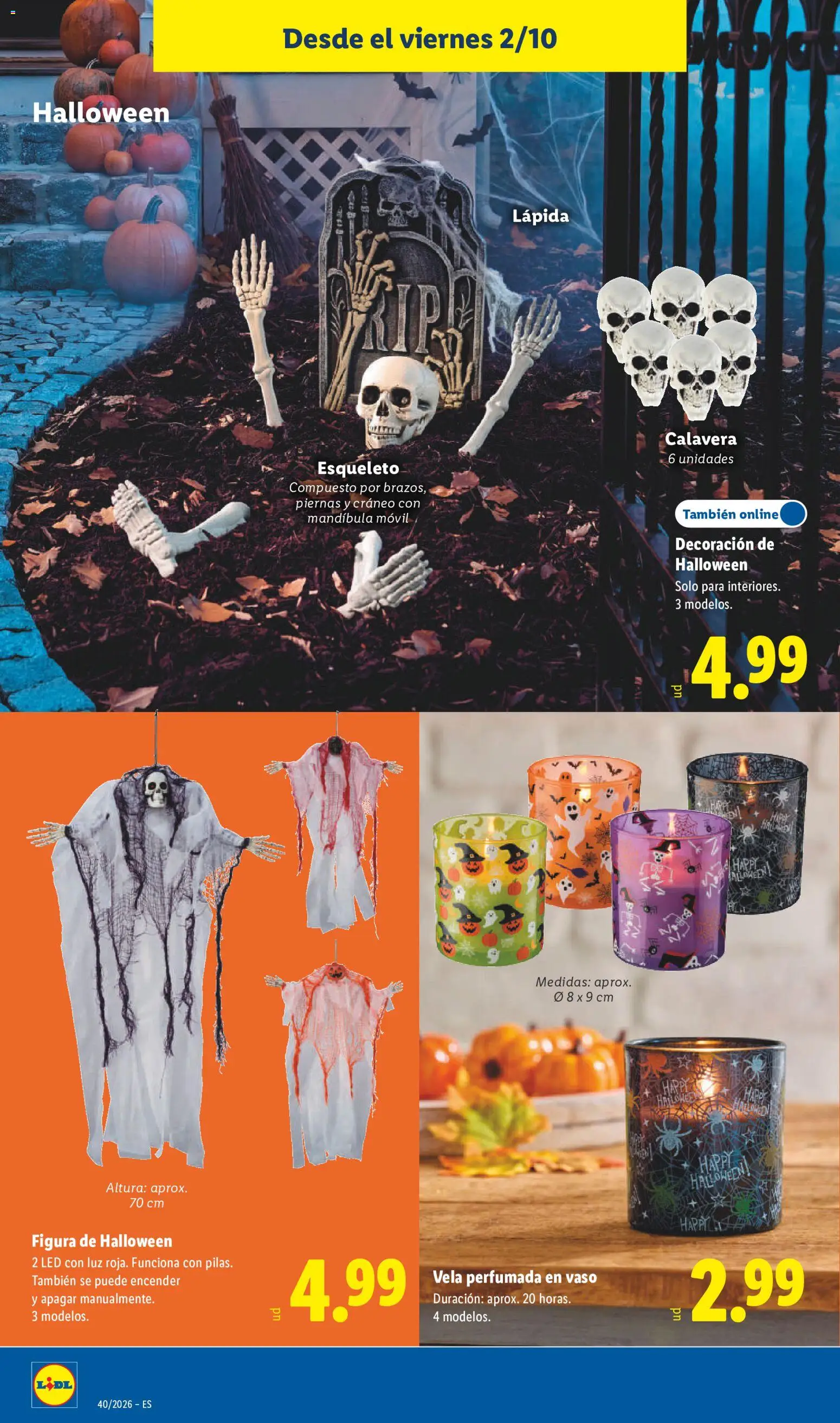 Lidl folleto Halloween │ válido desde el 02/10/2026 | Página: 20 | Productos: Móvil, Vela, Decoración