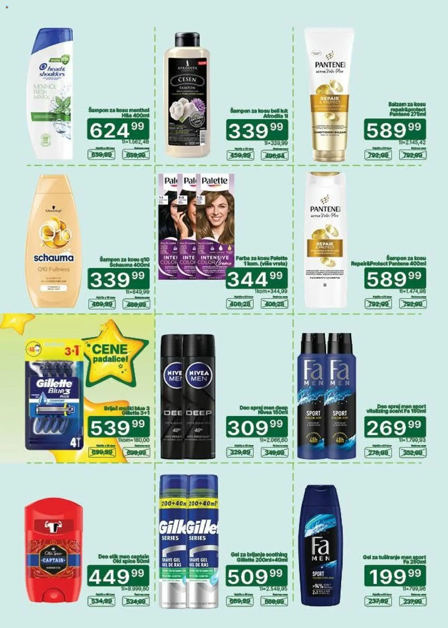Univerexport katalog - važi od 01.09.2026 | Strana: 27 | Proizvode: Gillette, Luk, Šampon, Balzam za kosu