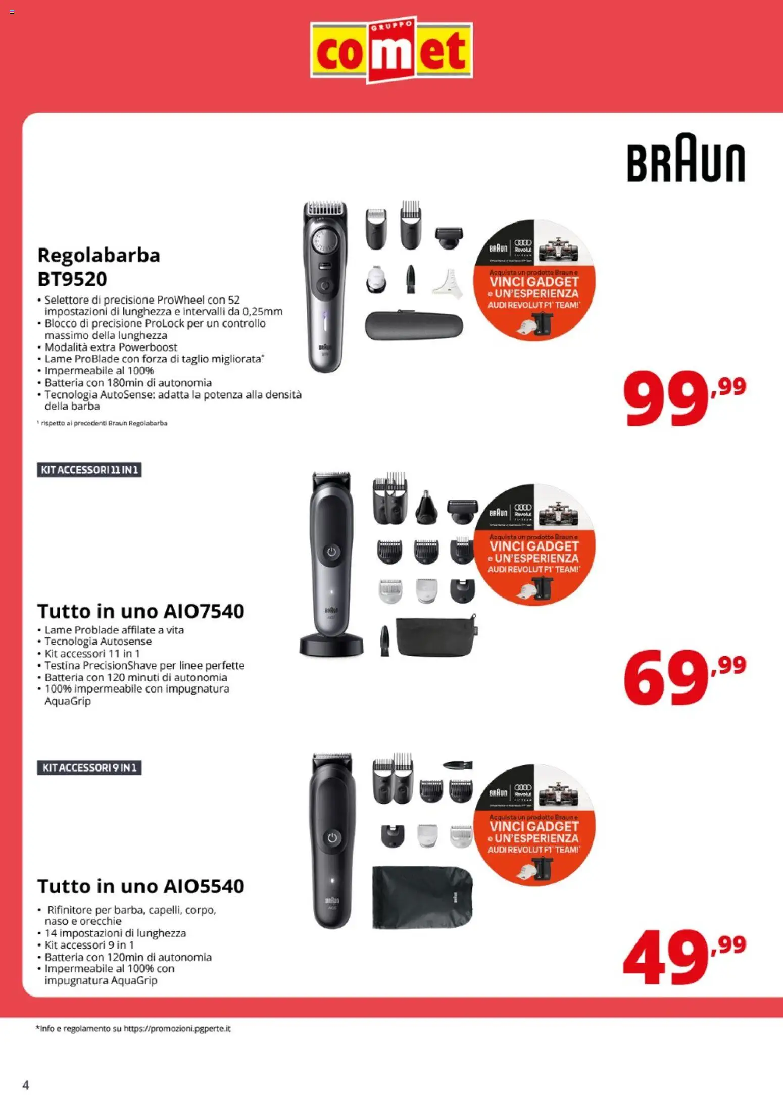 Volantino Comet del 15/10/2026 | Pagina: 4 | Prodotti: Regolabarba, Taglio, Batteria