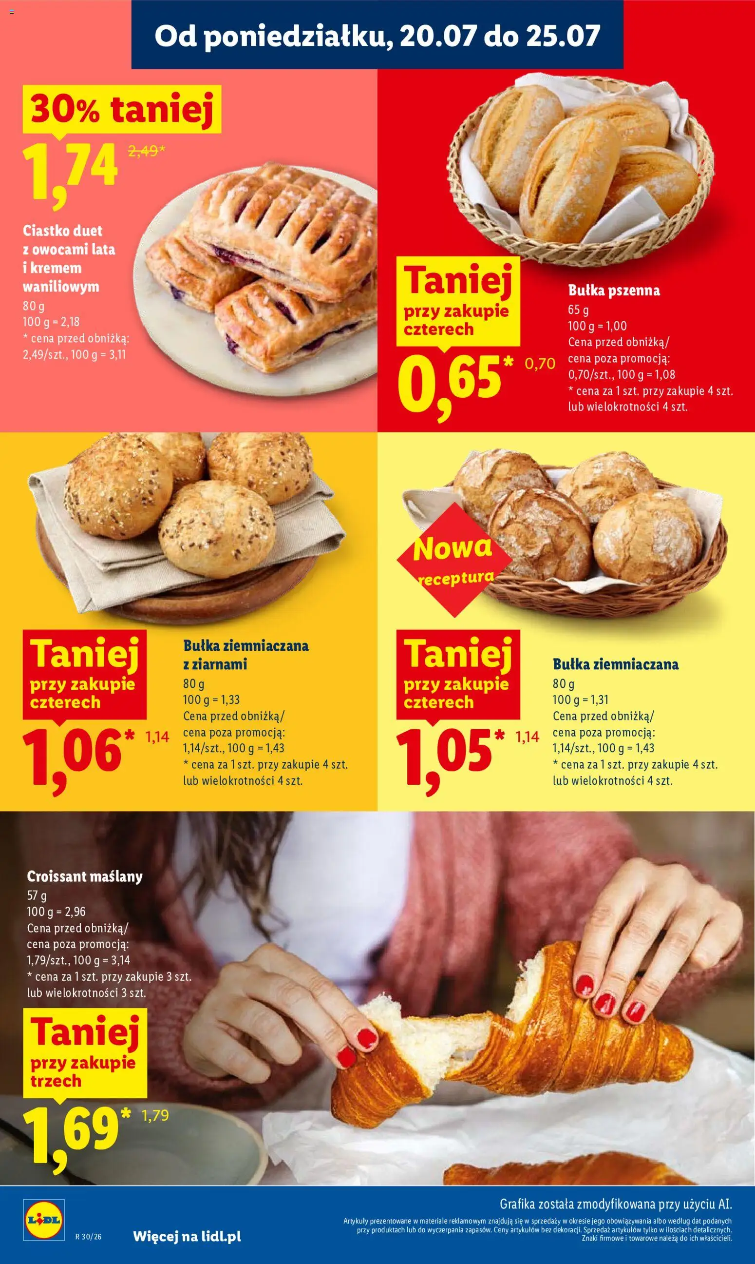 Lidl gazetka od 20.07.2026 | Strona: 66 | Produkty: Croissant, Bułka, Bułka pszenna