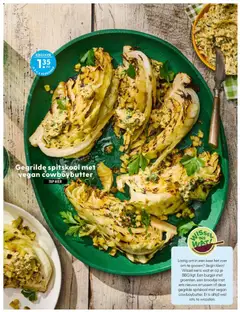 Gegrilde spitskool met vegan cowboybutter, Grilled pointed cabbage with vegan cowboy butter, a vegetarian BBQ option. - Voorbeeld van een folder van Albert Heijn, geldig van 29.05.2026 | Pagina: 87 | Producten: Broodje
