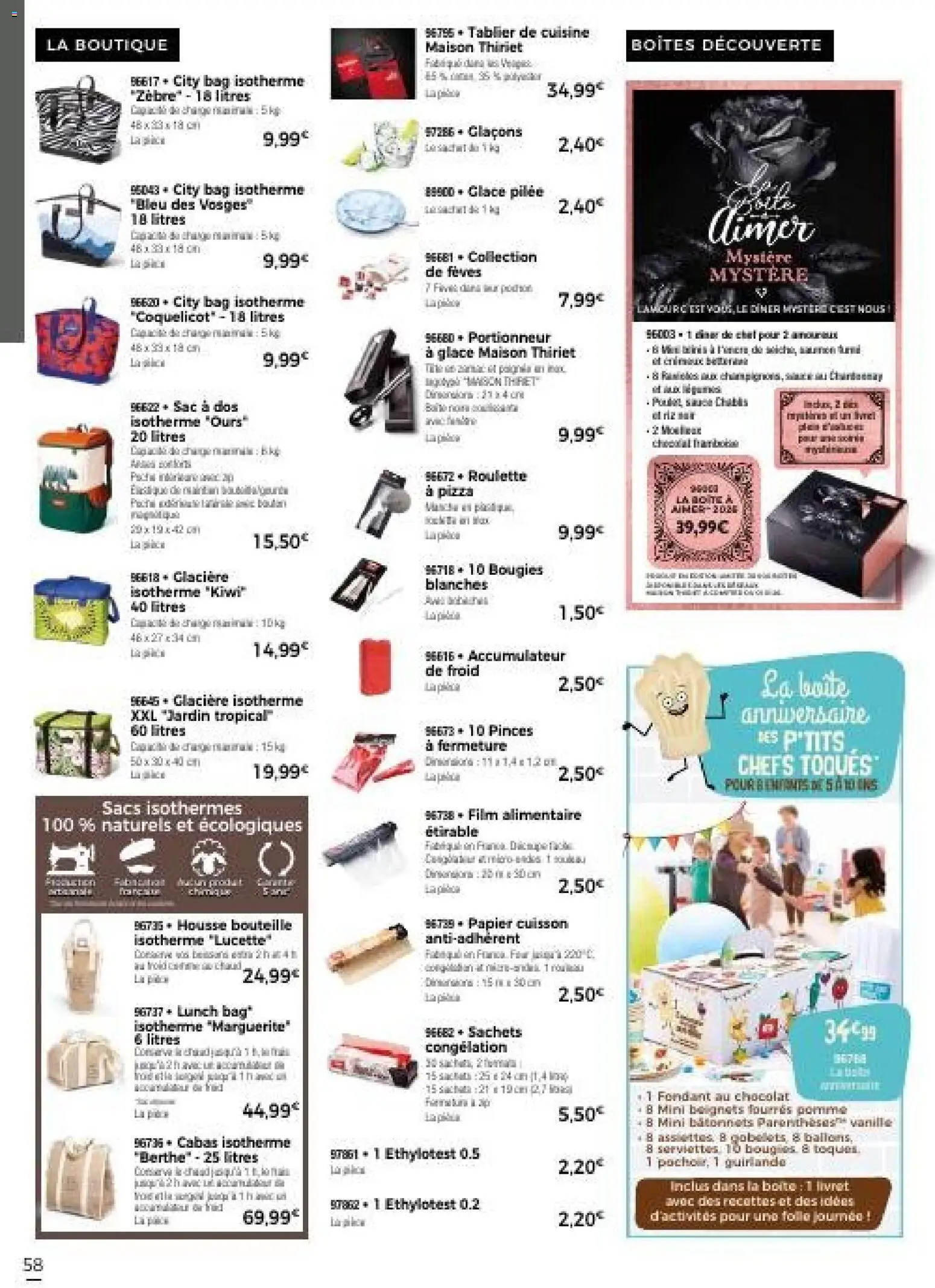 {H1} | Page: 64 | Produits: Pinces, Lapin, Chocolat, Kiwi