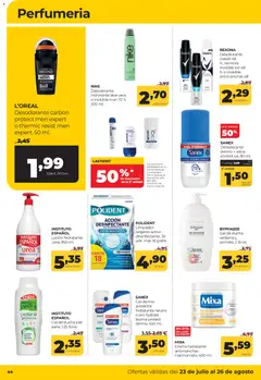 Vista previa Alimerka folleto Asturias válido desde el 23/07/2026 | Página: 44 | Productos: Desodorante, Crema, Crema hidratante, Aloe Vera