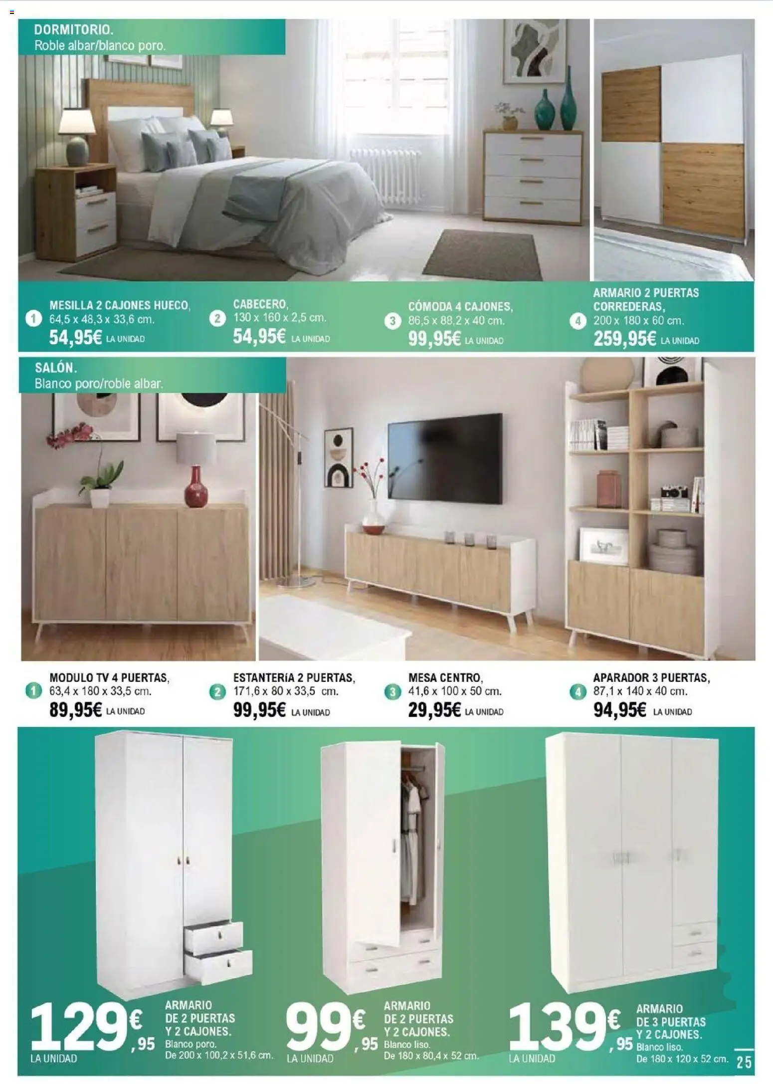 E.Leclerc folleto Salamanca │ válido desde el 05/08/2026 | Página: 25 | Productos: Mesa, Armario, Aparador