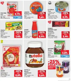 NUTELLA Namaz, od lješnjaka 750 g - Pregled kataloga iz trgovine Kaufland, vrijedi od 17.06.2026 | Stranica: 23