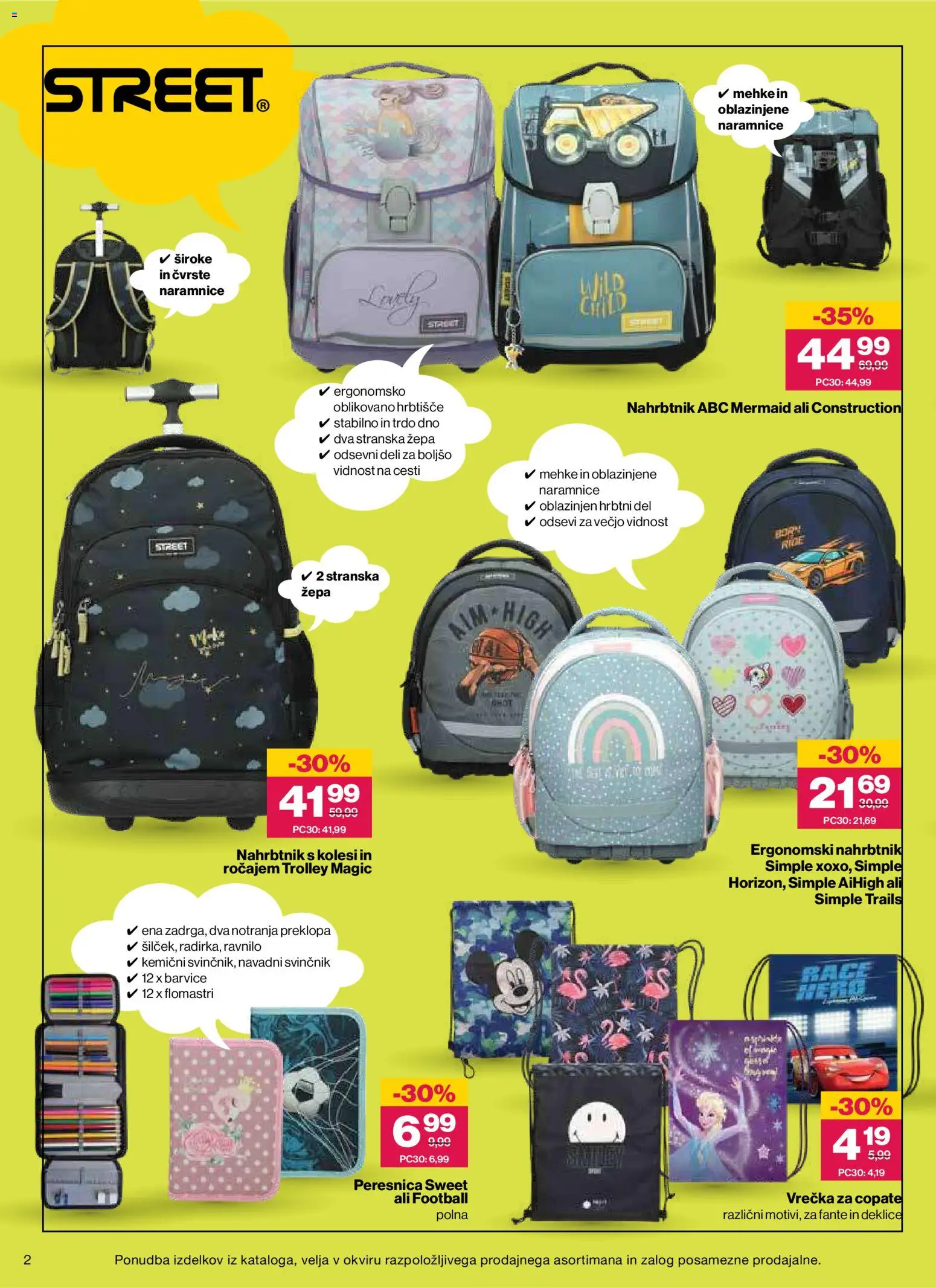 Novi Mercator katalog ponudbe – veljaven od 26.08.2026 | Stran: 2 | Izdelki: Barvice, Peresnica, Svinčnik, Nahrbtnik