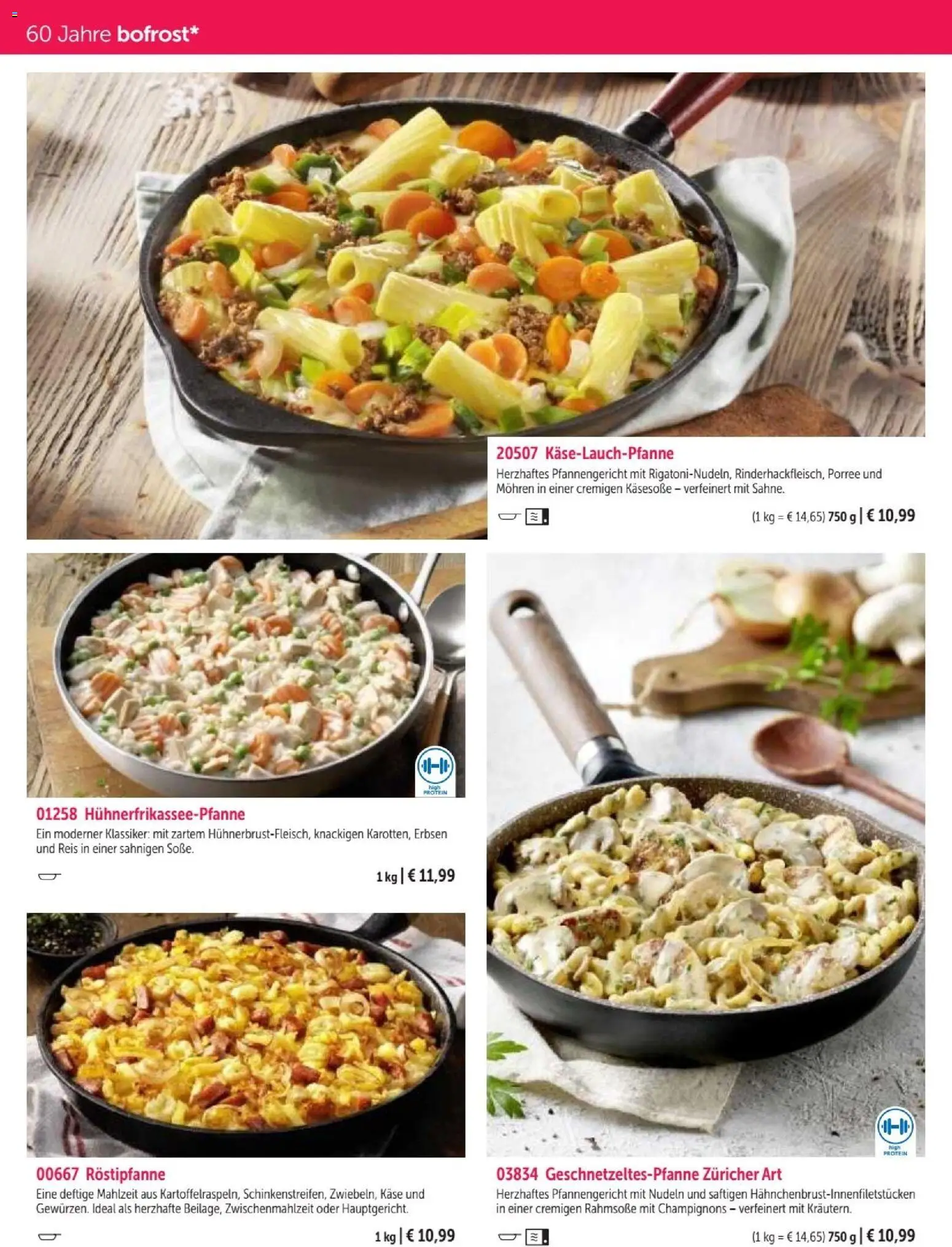 Bofrost Katalog – gültig ab 07.09.2026 | Seite: 88 | Produkte: Mohren, Champignons, Reis, Erbsen