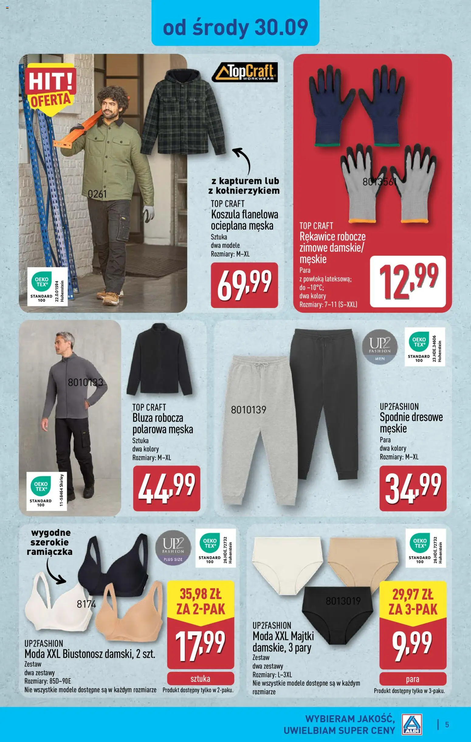 Aldi gazetka - Artykuły przemysłowe i tekstylia od 30.09.2026 | Strona: 5