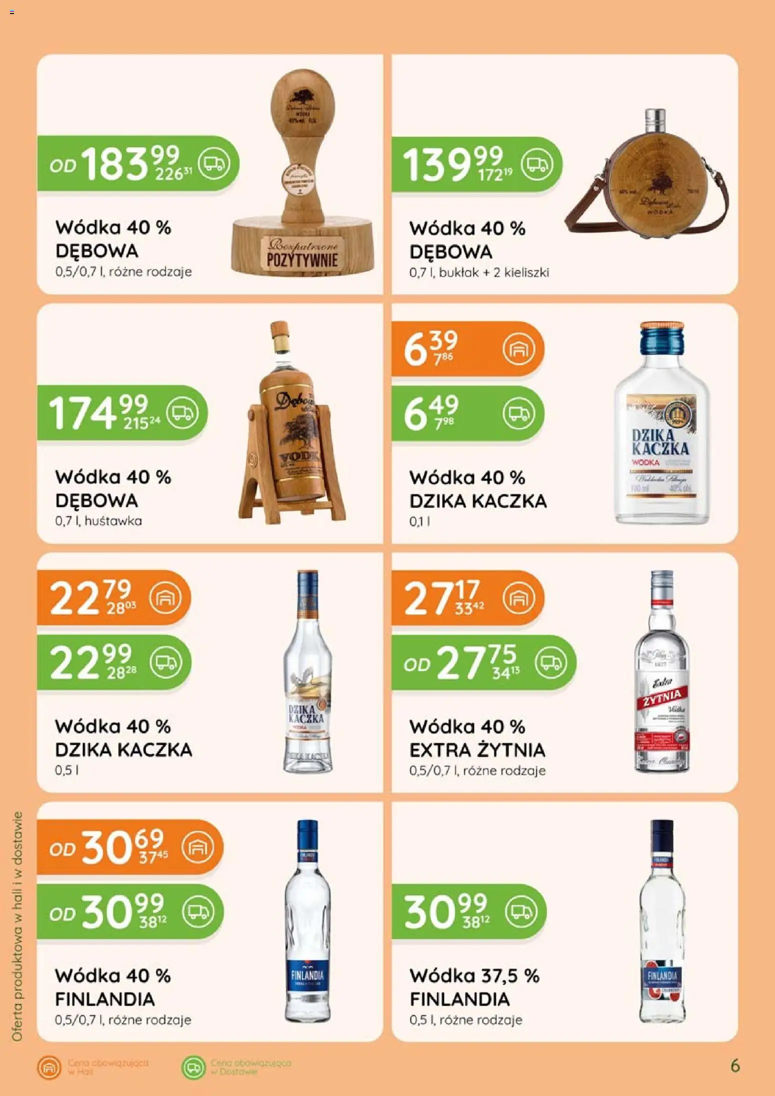 Eurocash gazetka - Katalog Alkoholowy od 01.09.2026 | Strona: 6 | Produkty: Finlandia wódka, Dzika kaczka wódka, Kieliszki, Wódka