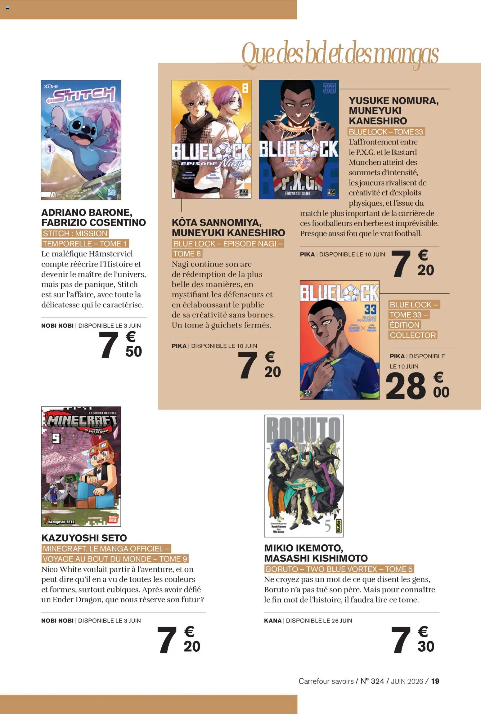 {H1} | Page: 19 | Produits: Manga, Mais