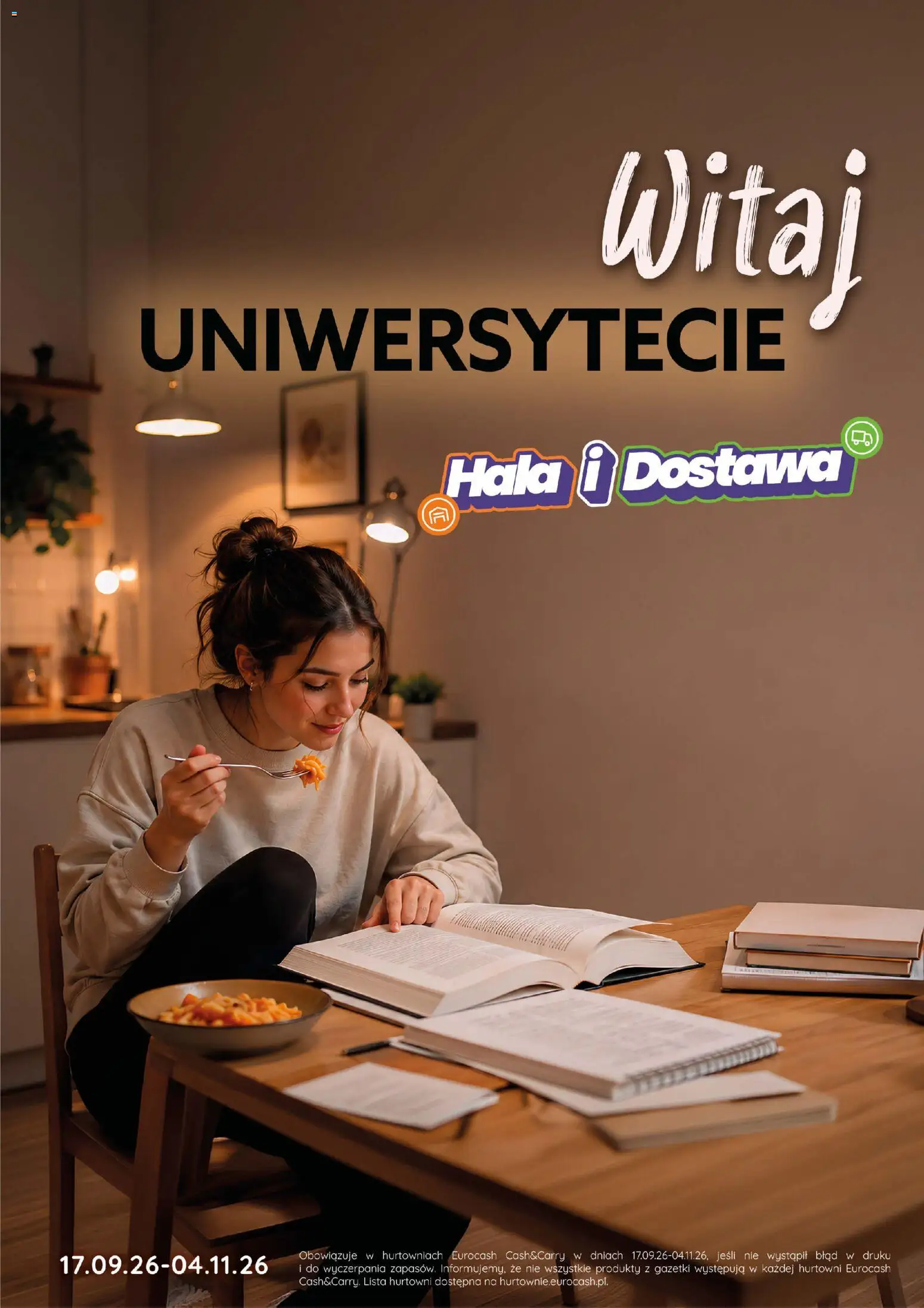 Eurocash gazetka - Witaj Uniwersytecie od 17.09.2026 | Strona: 1