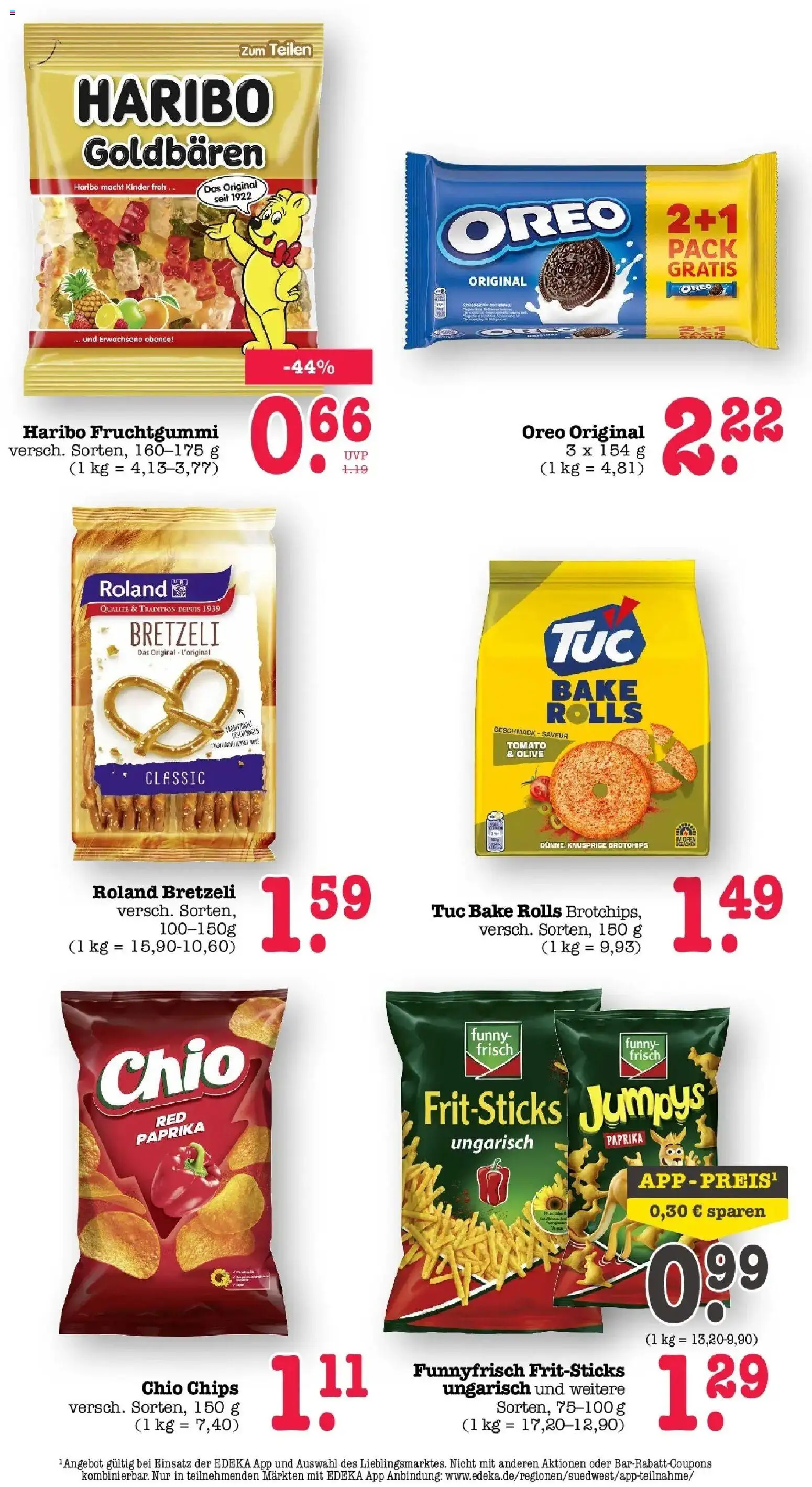 Marktkauf Prospekt Wörth Am Rhein (ab 19.10.2026) » Angebote online | Seite: 39 | Produkte: Haribo, Funny frisch, Paprika, Chips
