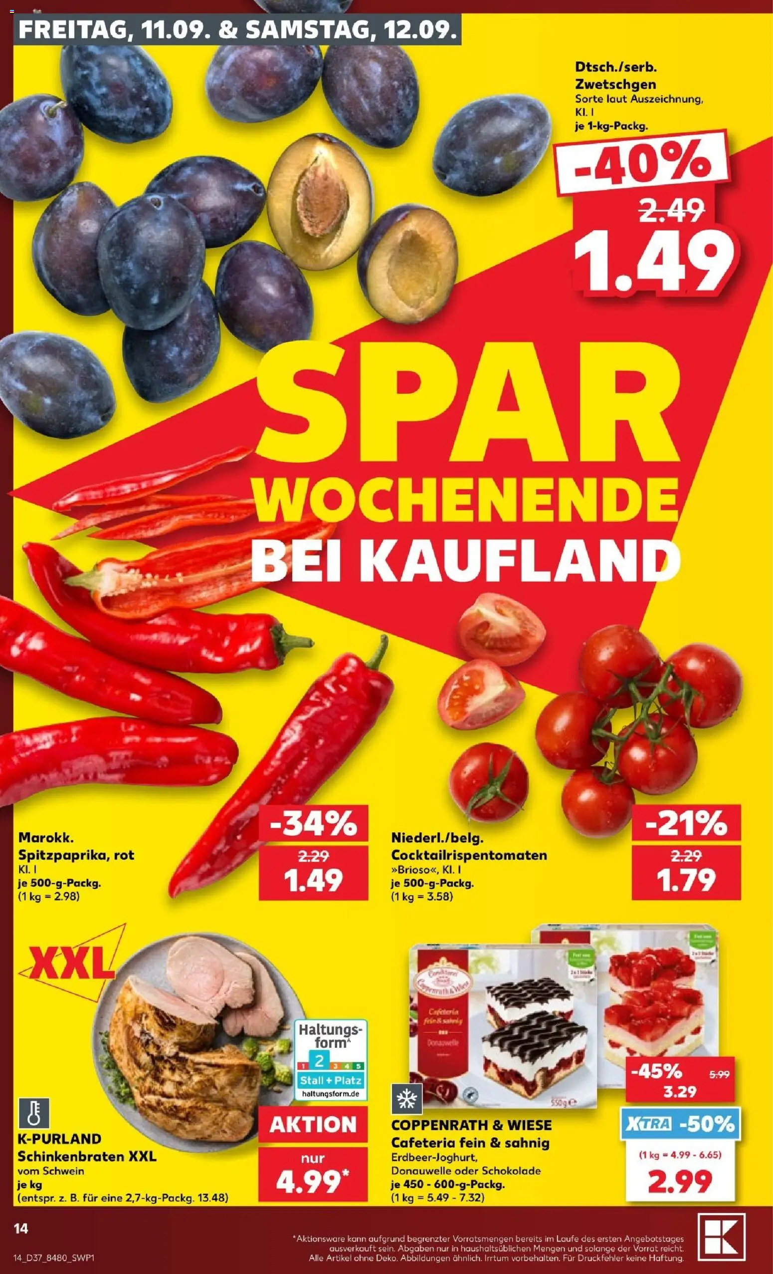 Kaufland Prospekt Stuttgart – gültig ab 10.09.2026 | Seite: 14 | Produkte: Schokolade, Zwetschgen