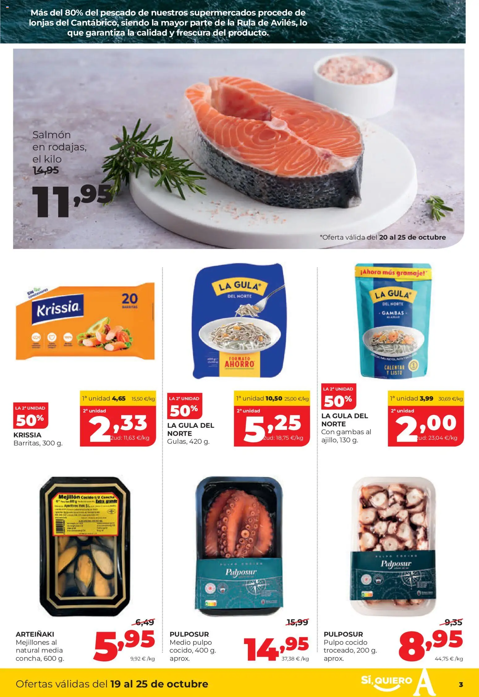 Alimerka folleto Castilla y León │ válido desde el 19/10/2026 | Página: 3 | Productos: Pescado, Salmón
