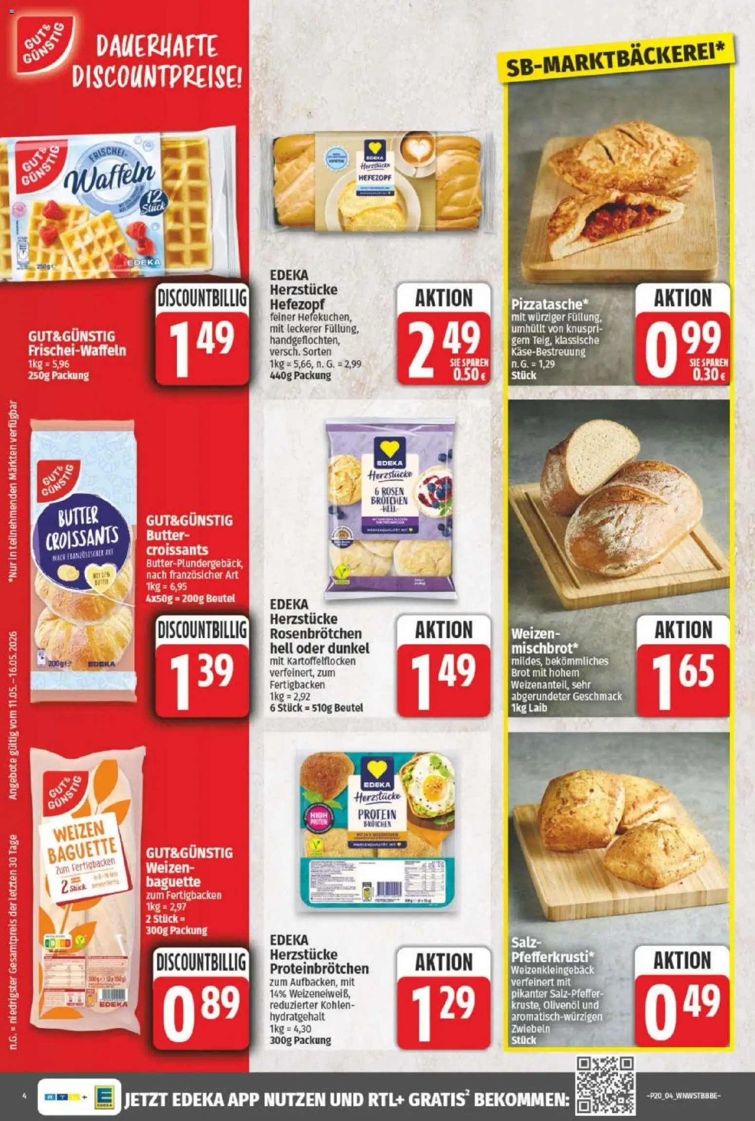 NP Discount Prospekt – gültig ab 11.05.2026 | Seite: 6 | Produkte: Olivenol, Baguette, Waffeln, Salz
