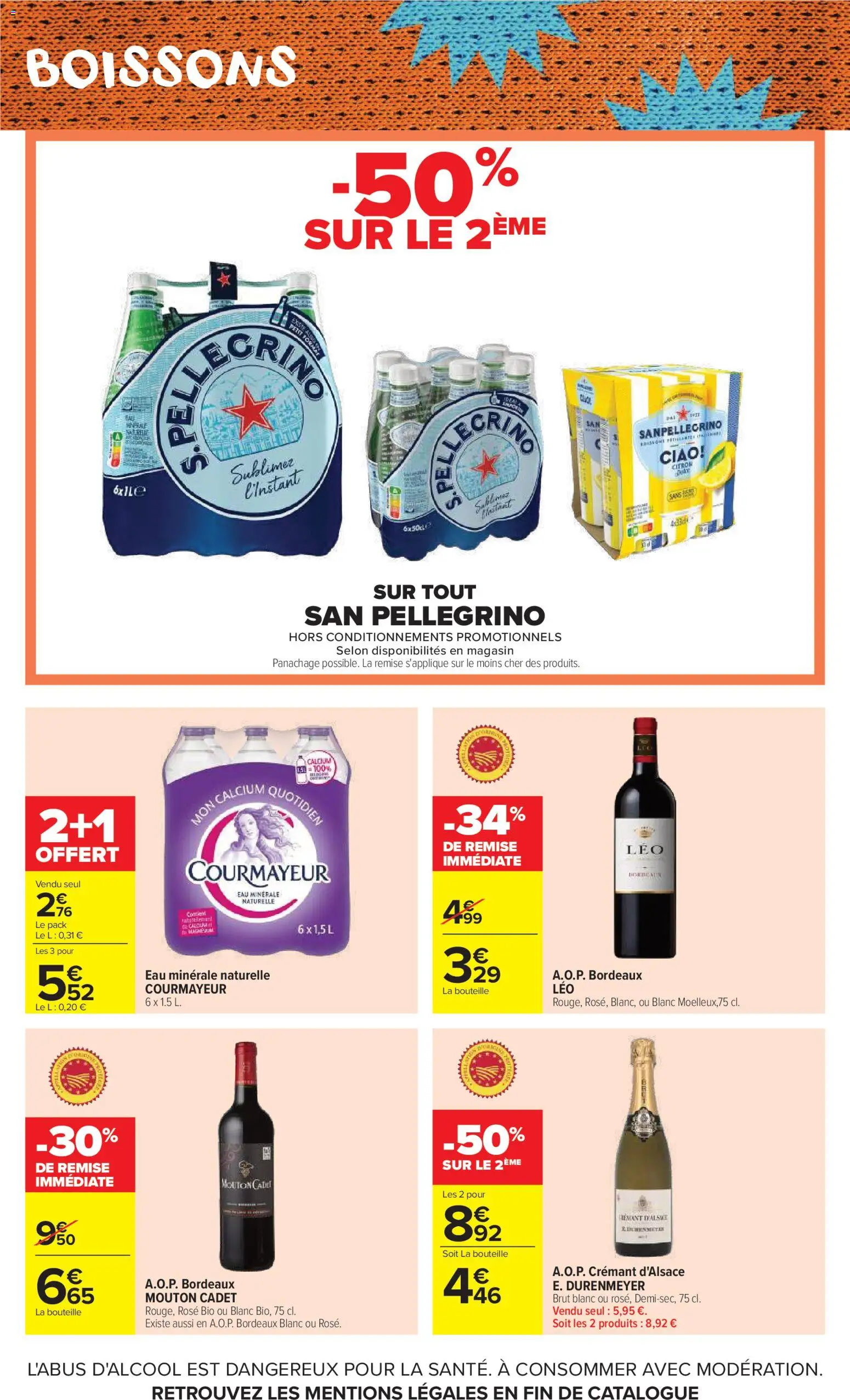 {H1} | Page: 36 | Produits: Eau minérale, Citron, Crémant, Crémant d'alsace