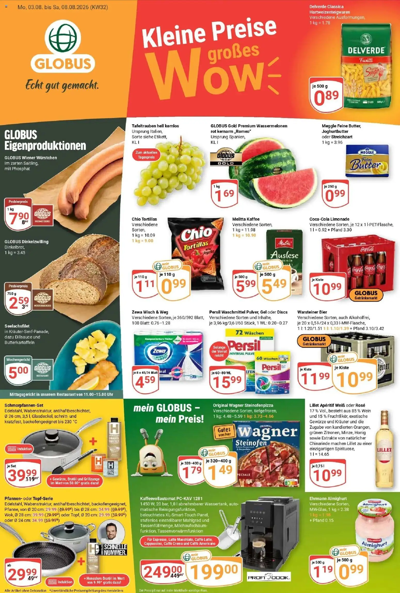 Globus Prospekt Homburg-Einöd (ab 03.08.2026) » Angebote online | Seite: 5 | Produkte: Zewa, Lillet, Paprika, Wein