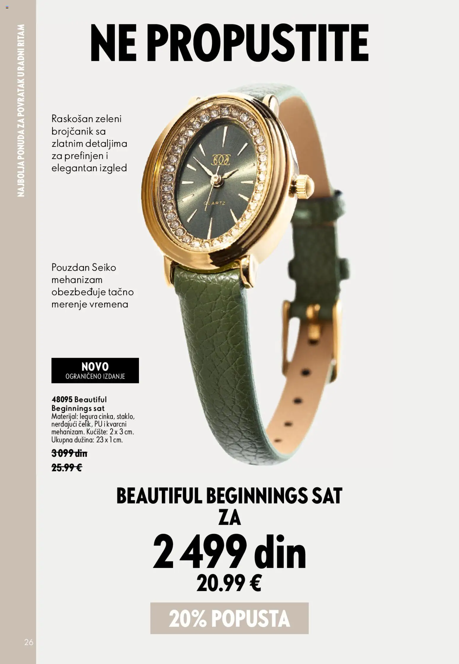 Oriflame katalog - važi od 26.08.2026 | Strana: 26 | Proizvode: Sat