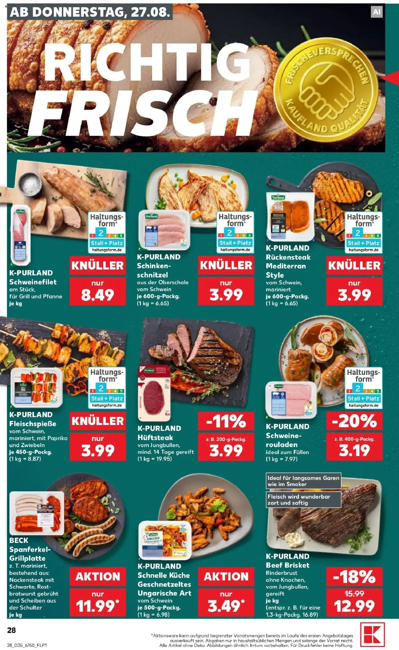 Prospekt Kaufland ab 24.08.2026 » Angebote Online zum Blättern | Seite: 39 | Produkte: Grill, Bratwurst, Schinken, Fleisch