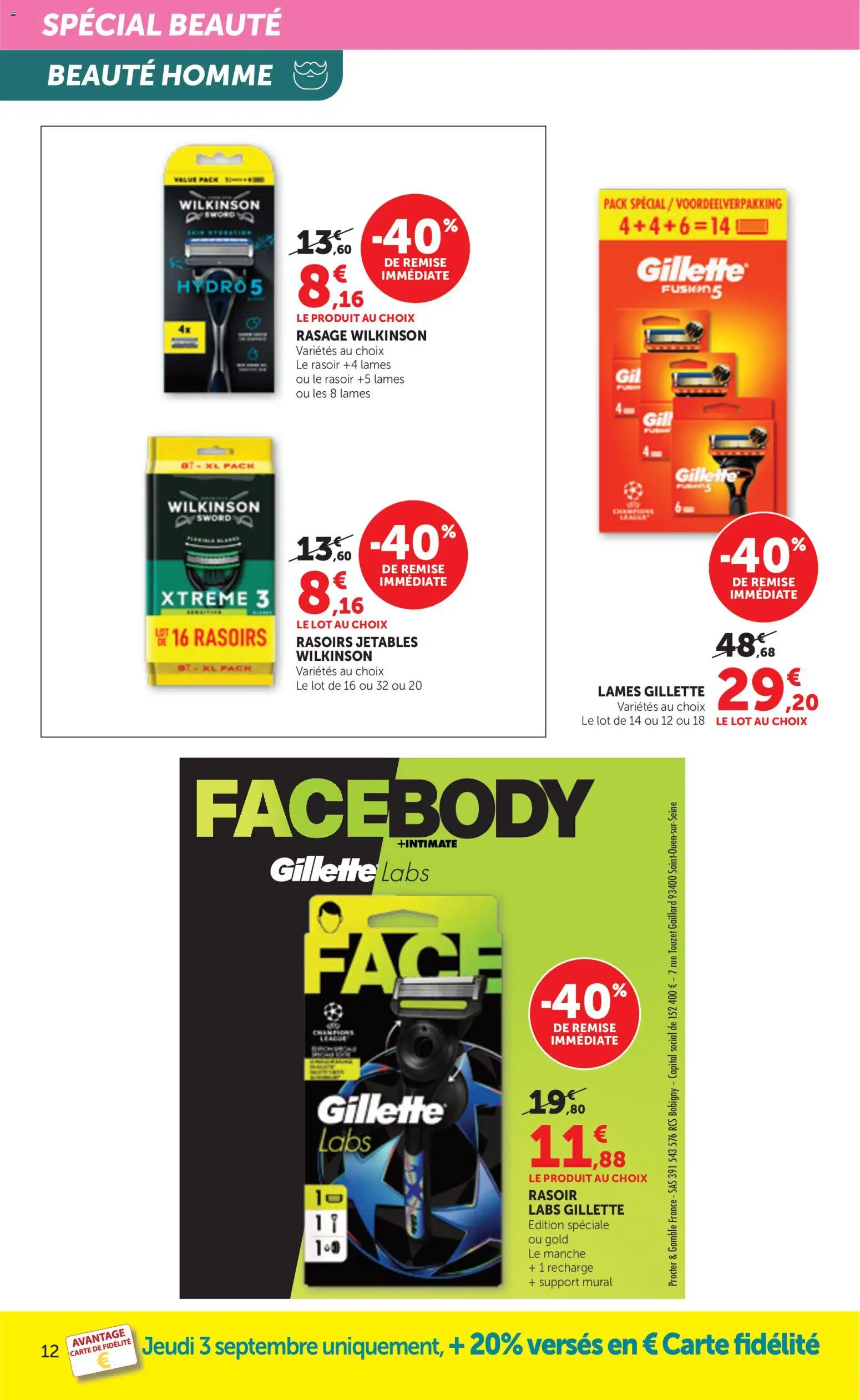 {H1} | Page: 12 | Produits: Support mural, Rasoir, Rasoirs jetables, Gillette Labs