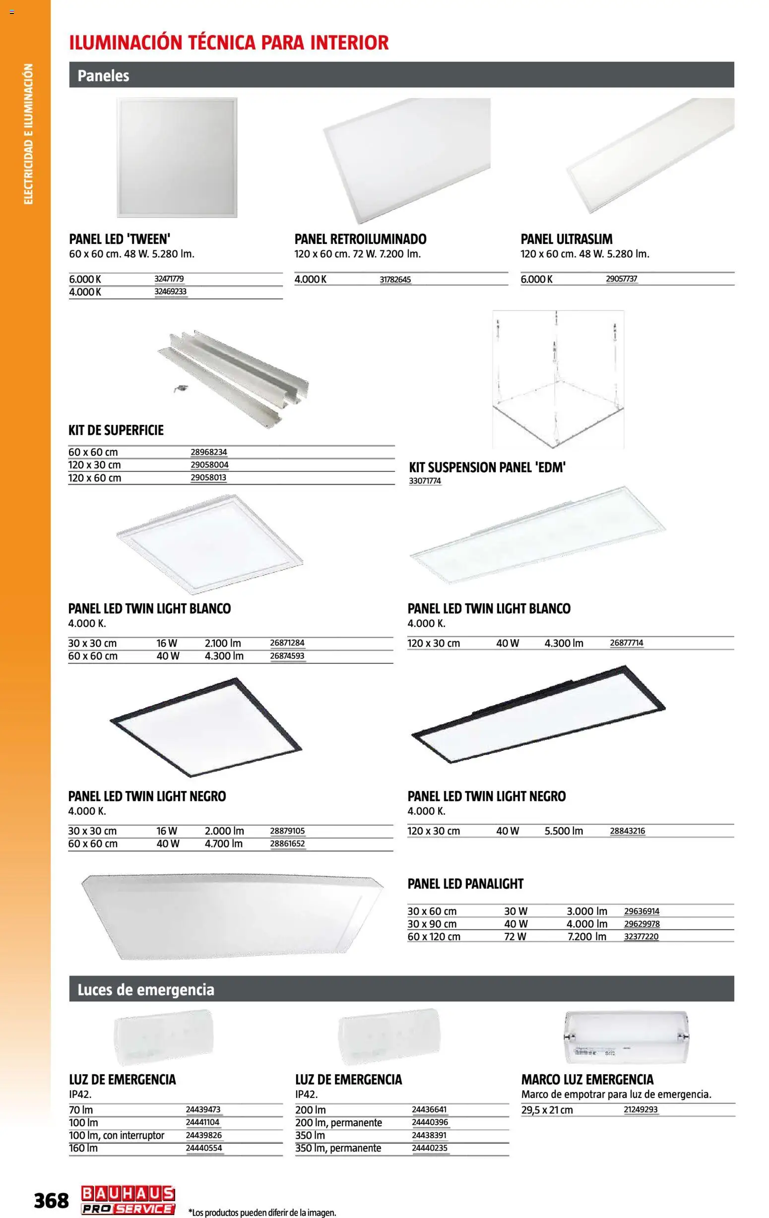 Bauhaus ProService │ válido desde el 11/05/2026 | Página: 368 | Productos: Marco, Iluminación
