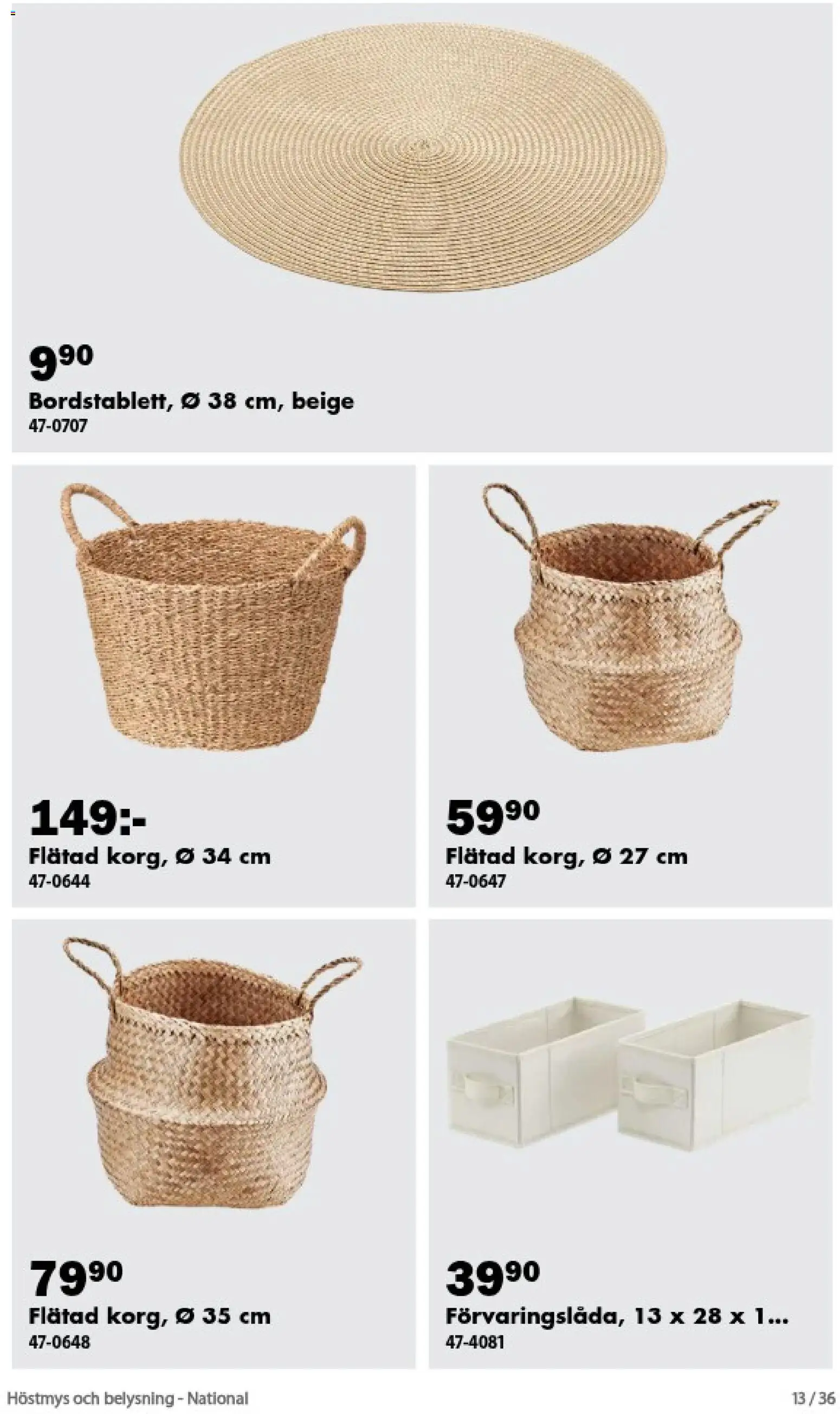Biltema reklamblad aktuell från 01/09/2026 | Sida: 13 | Produkter: Belysning