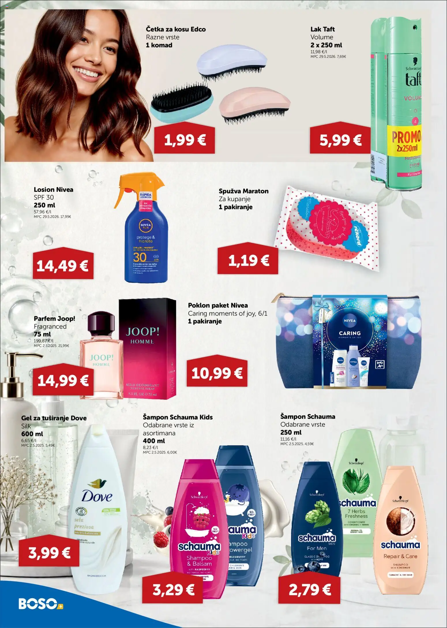 Boso katalog | vrijedi od 23.07.2026 | Stranica: 16 | Proizvodi: Parfem, Šampon, Četka, Četka za kosu