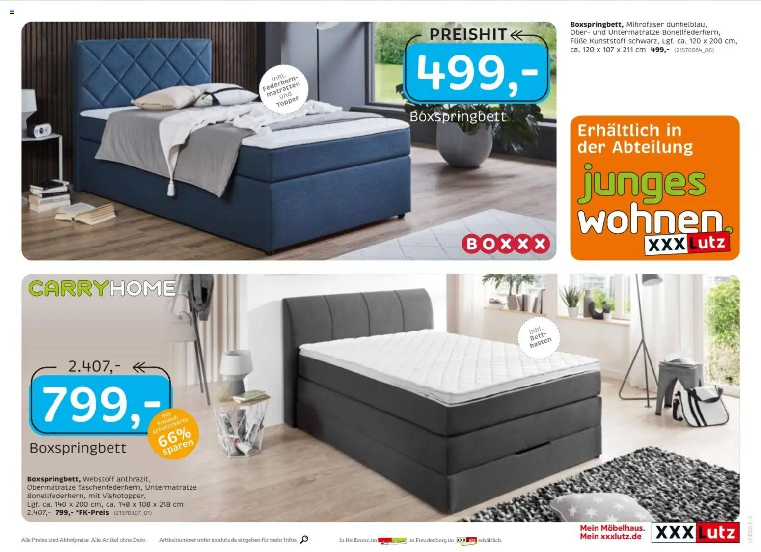 XXXLutz Nr. 1 beim Preis – gültig ab 15.08.2026 | Seite: 25 | Produkte: Bett, Boxspringbett, Topper