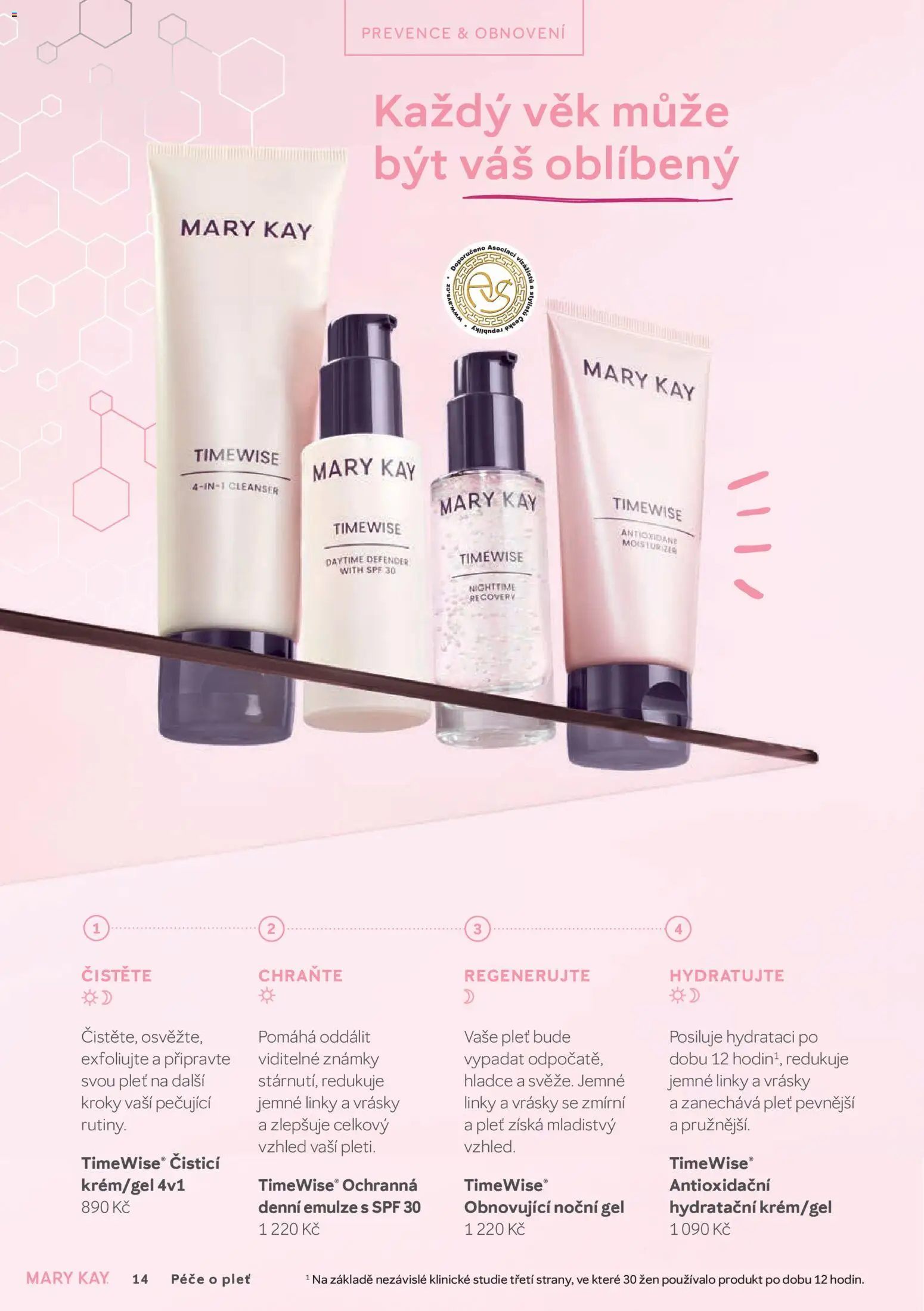 Mary Kay kniha o kráse od 01.04.2026 | Strana: 14 | Produkty: Známky