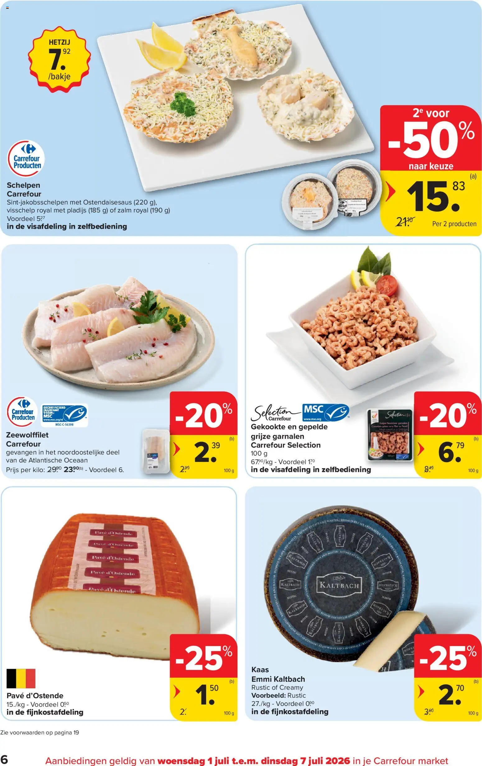{H1} | Pagina: 6 | Producten: Zalm, Kekszek, Kaas