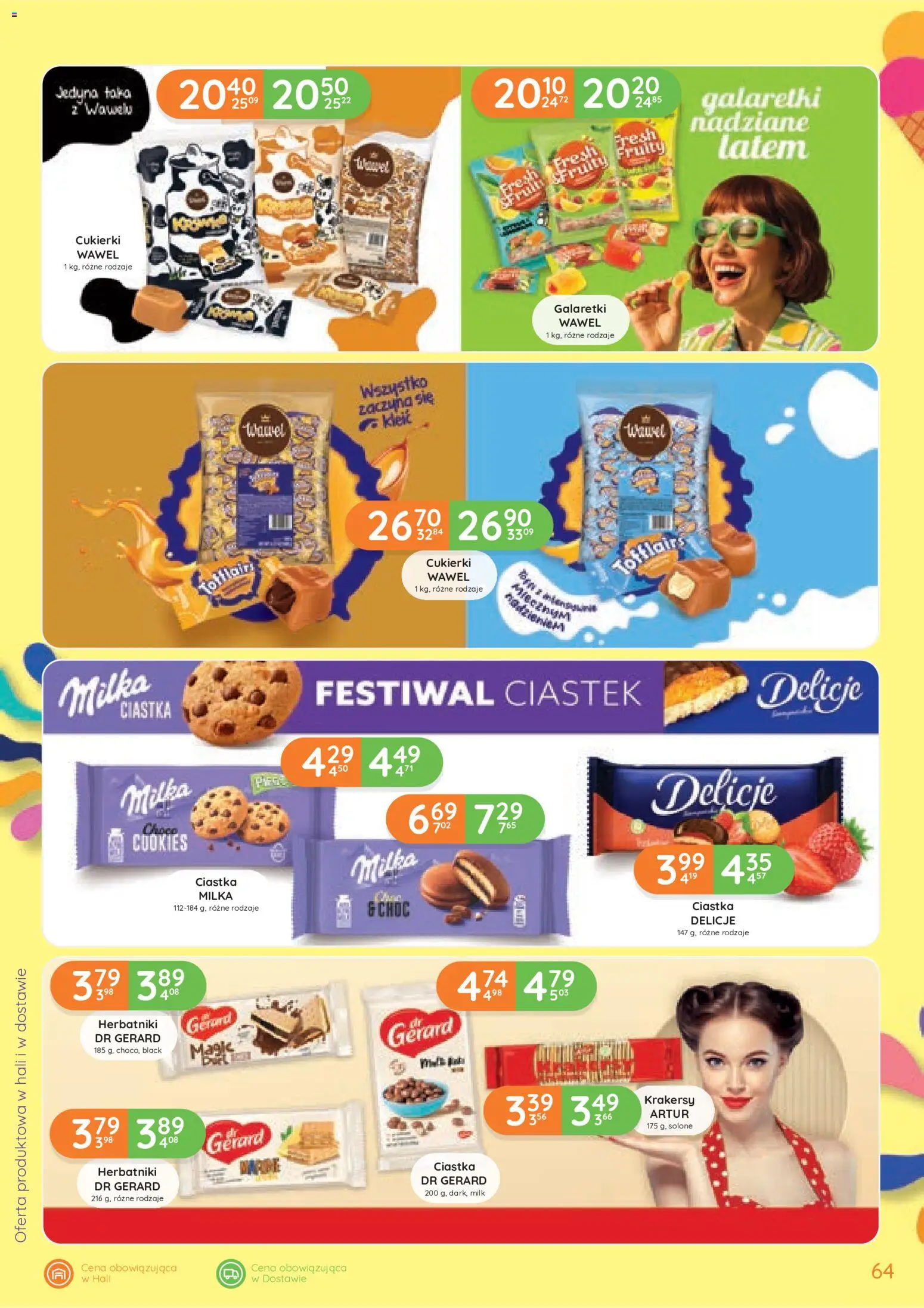 Eurocash gazetka od 25.06.2026 | Strona: 64 | Produkty: Galaretki, Milka, Herbatniki, Ciastka