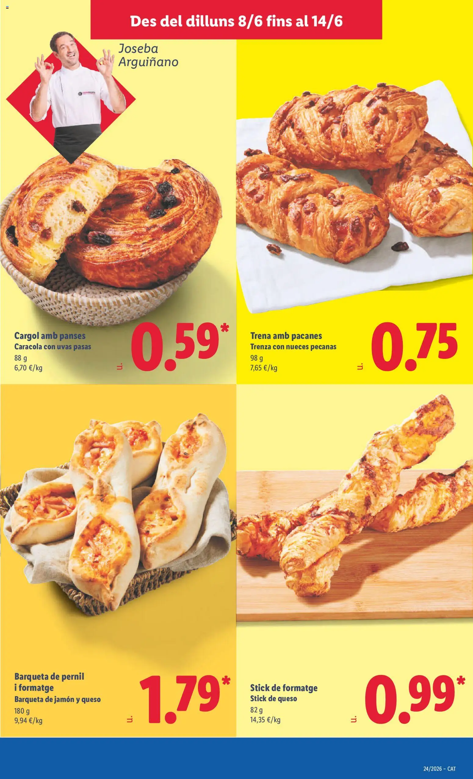 Lidl folleto │ válido desde el 08.06.2026 | Página: 7 | Productos: Queso, Τζίντζερ, Jamón