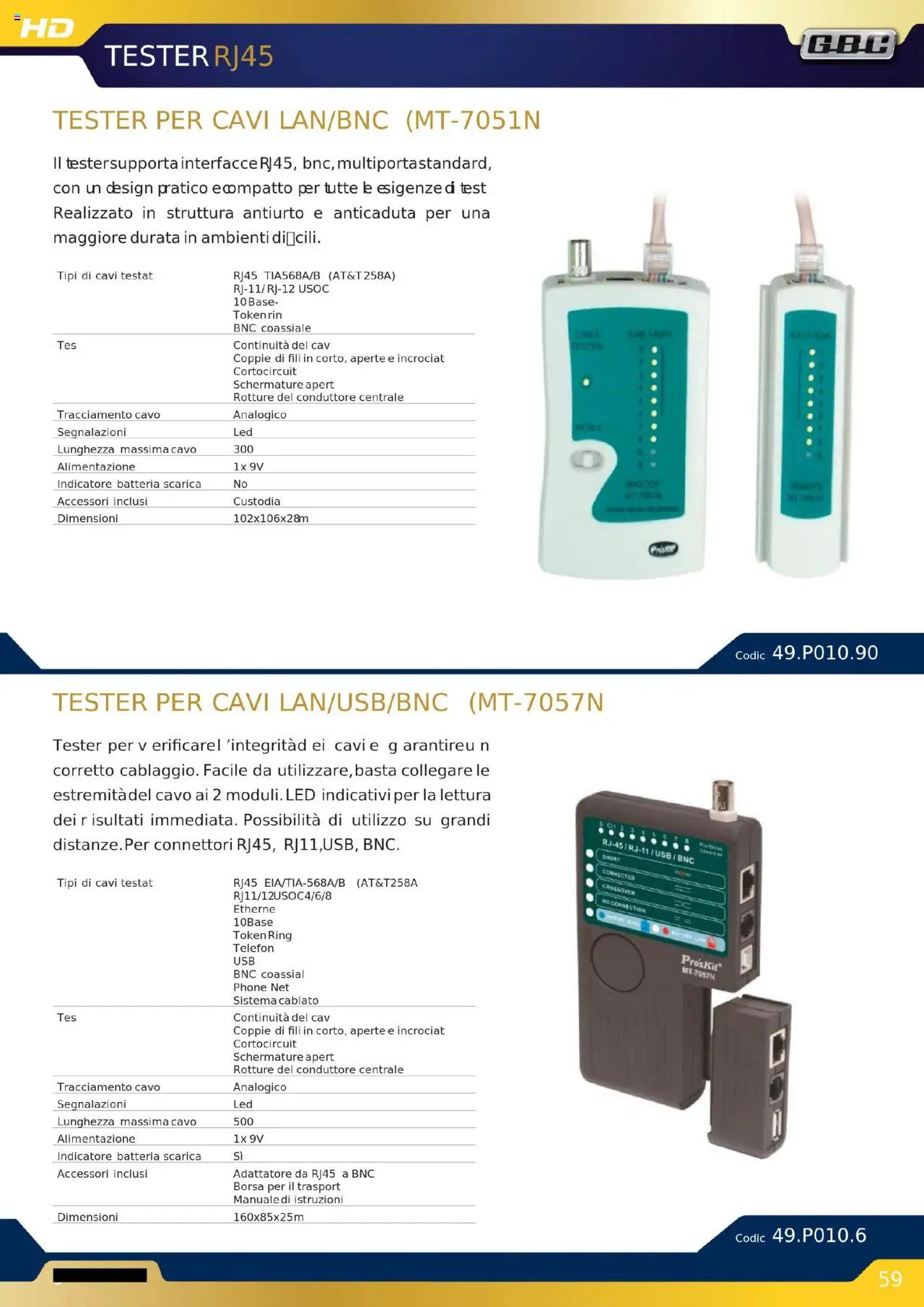 Volantino GBC del 16.10.2025 | Pagina: 59 | Prodotti: Cavo, Borsa, USB, Batteria