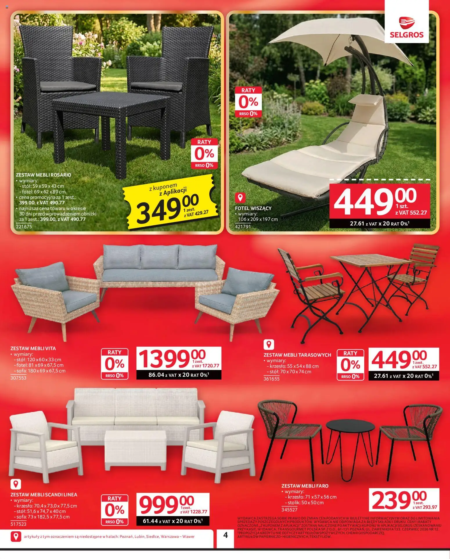 Selgros cash&carry gazetka - Oferta przemysłowa od 02.06.2026 | Strona: 7 | Produkty: Sofa, Fotel, Stół, Krzesło
