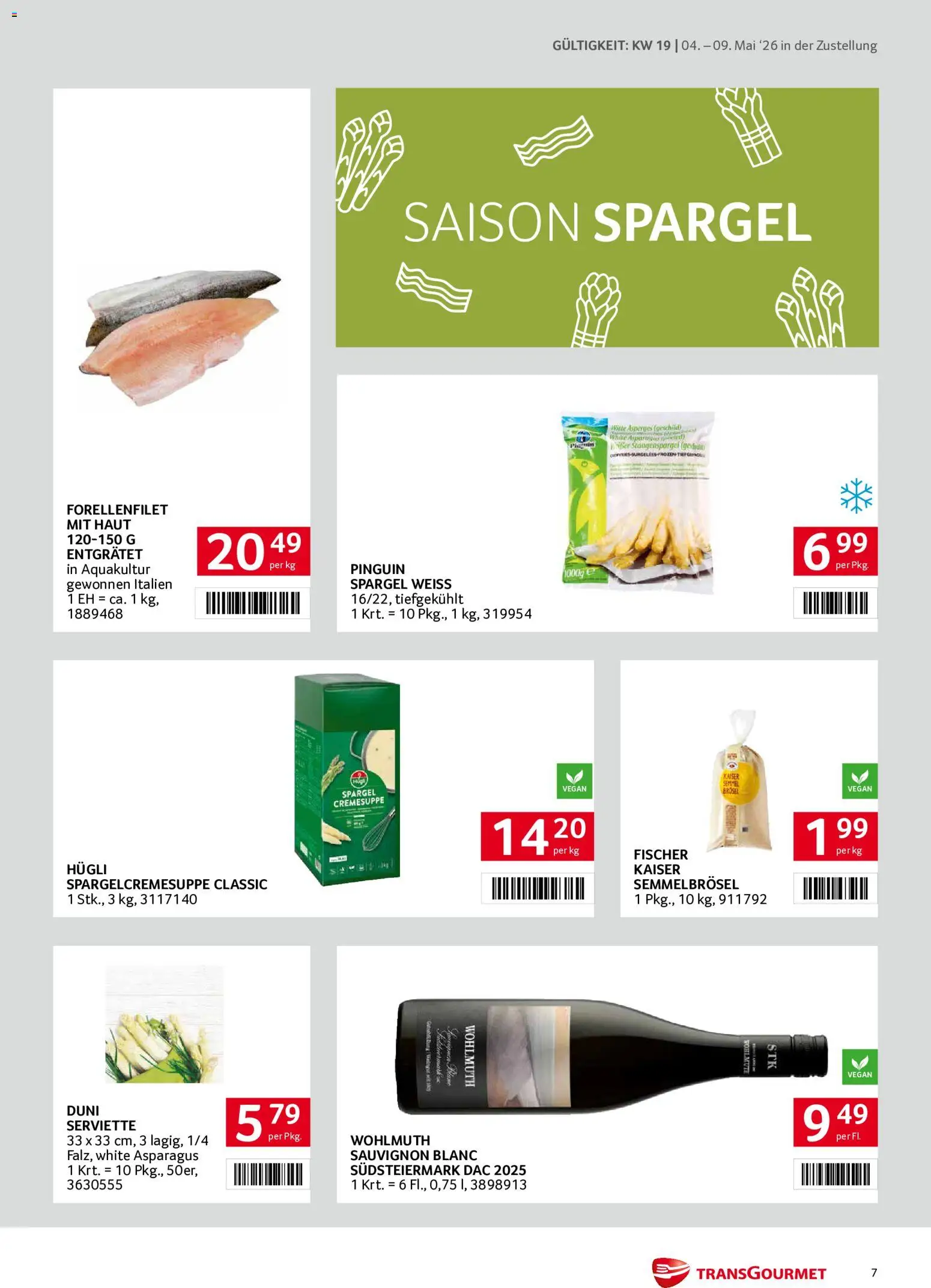 Transgourmet Zustellaktion gültig ab 04.05.2026 | Seite: 7