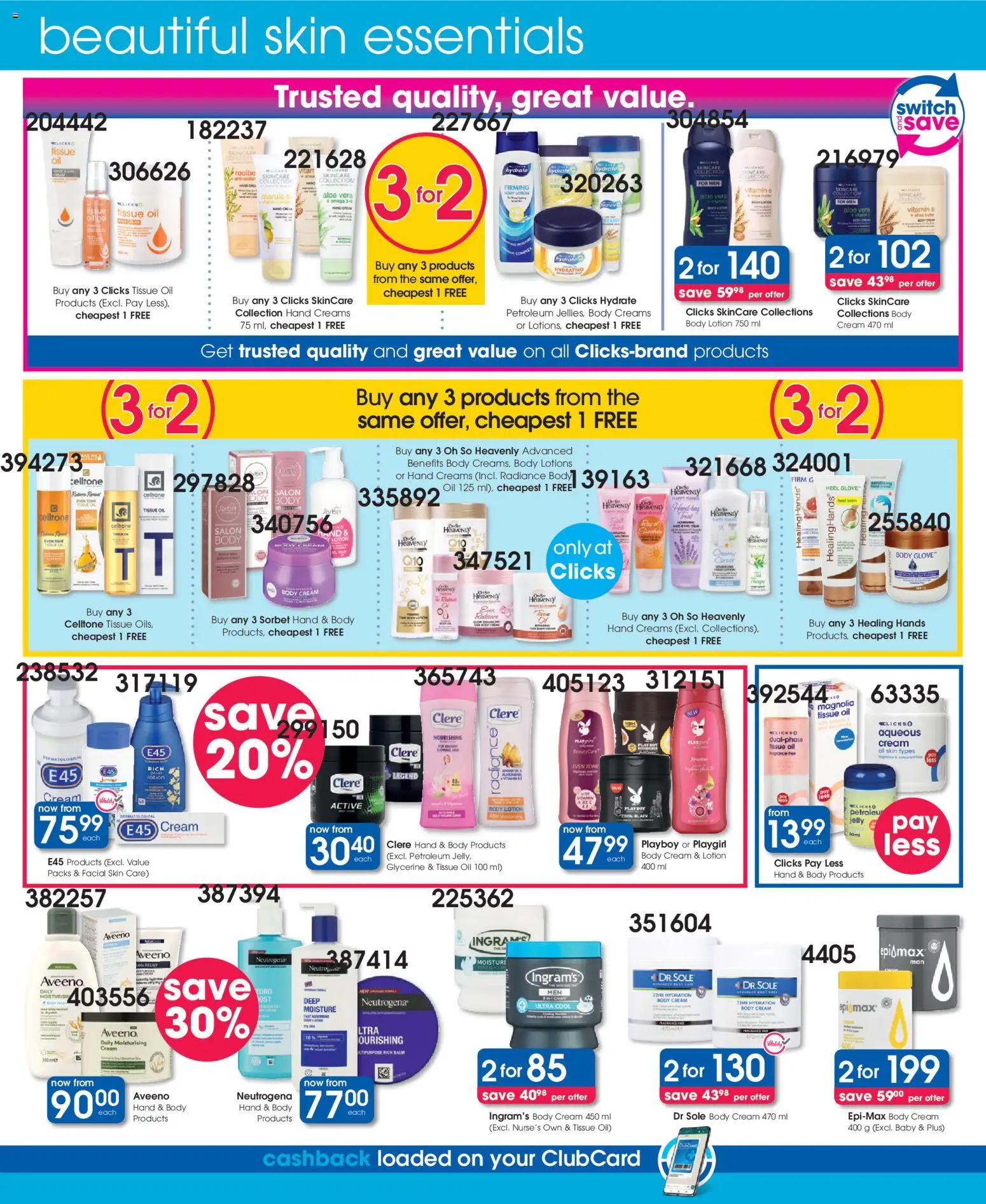 New Clicks catalogue – valid from 21.05.2026 | Page: 14 | Products: Cream, Body cream, Hand cream, Lotion
