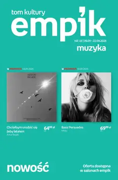 Pogląd oferty "Empik promocje - Tom kultury Muzyka" - ważna od 09.09.2026