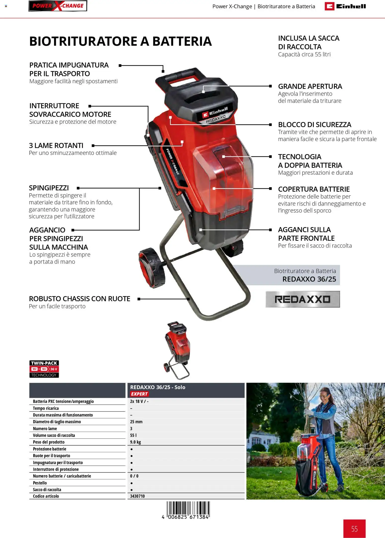 Volantino Einhell del 02/03/2026 | Pagina: 57 | Prodotti: Taglio, Batteria, Batterie, Caricabatterie