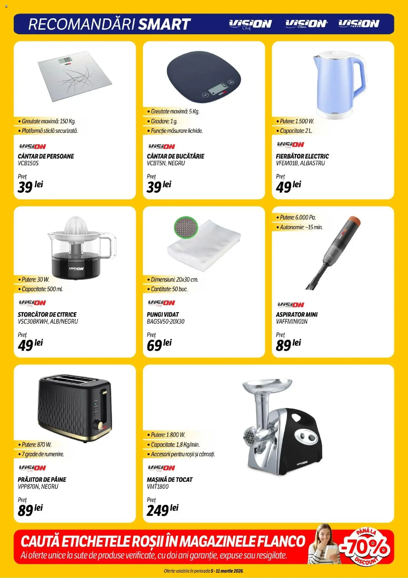Noul catalog Flanco – valabil de la 05.03.2026 | Pagină: 19 | Produse: Storcător, Bucătărie, Pâine, Roșii