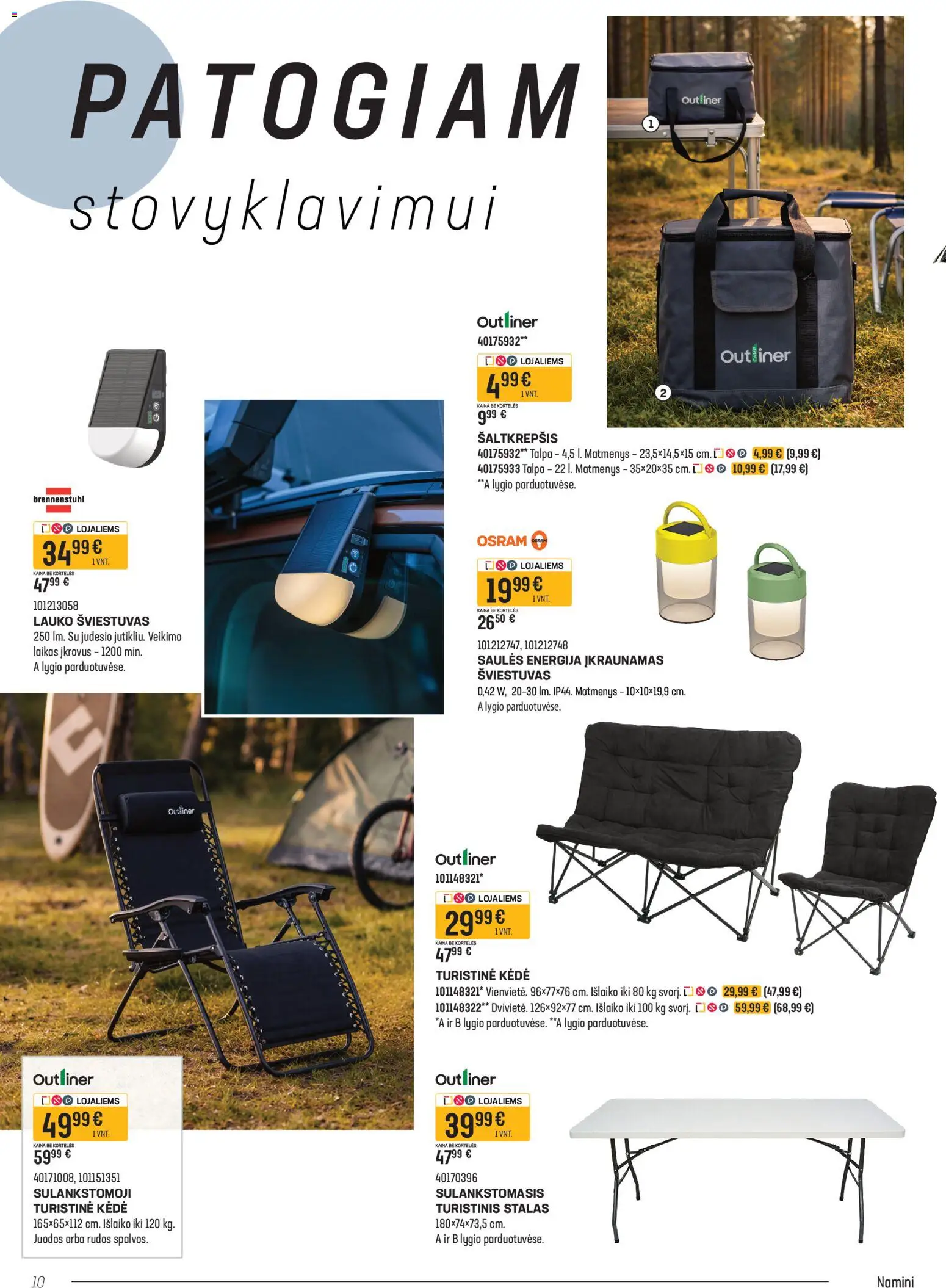Senukai akcijos nuo 23.04.2026 | Puslapis: 10 | Prekių: Stalas, Kėdė