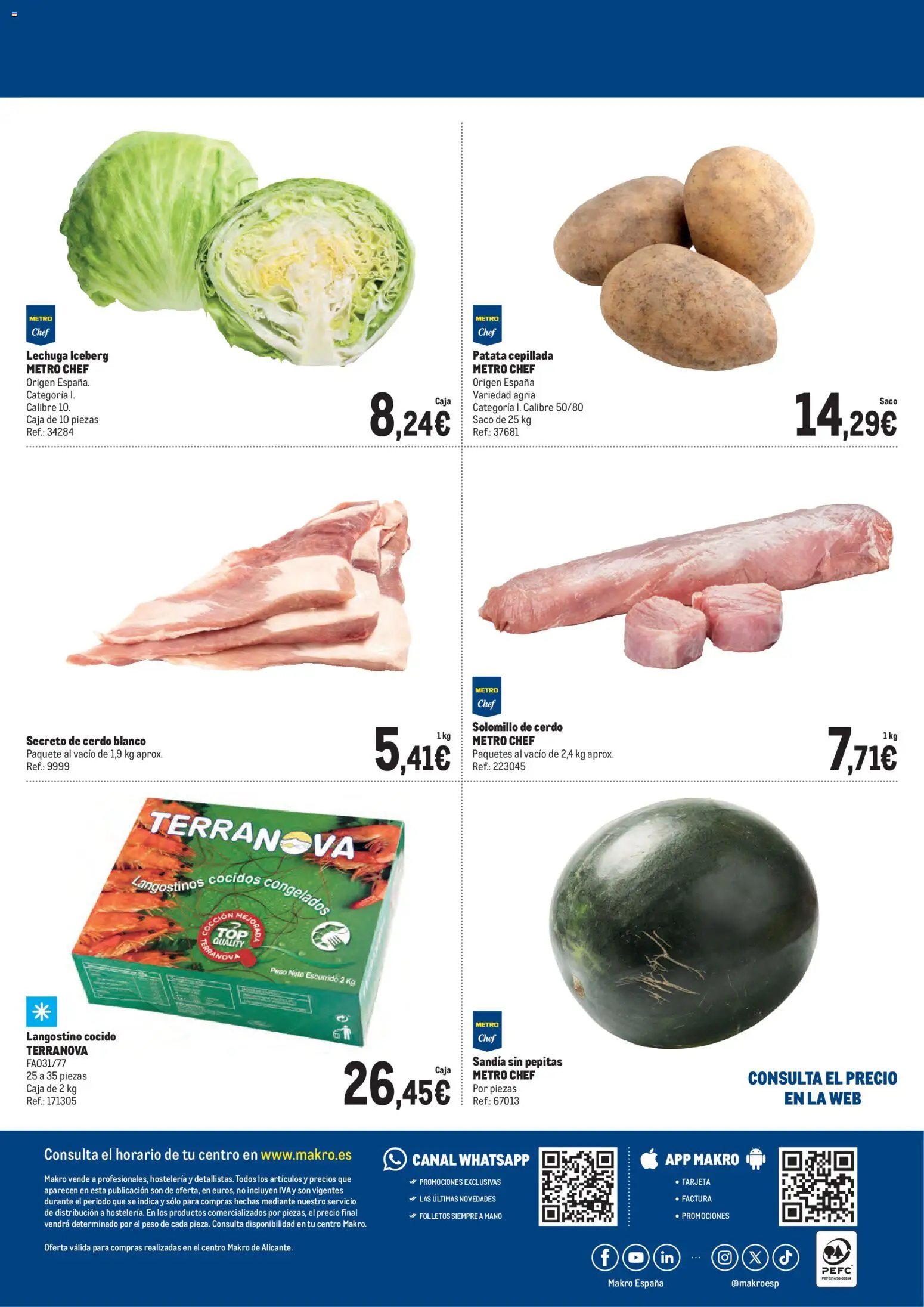 Makro Hogueras de San Juan Alicante │ válido desde el 06.06.2026 | Página: 3 | Productos: Solomillo de cerdo, Cerdo, Sandía, Caja
