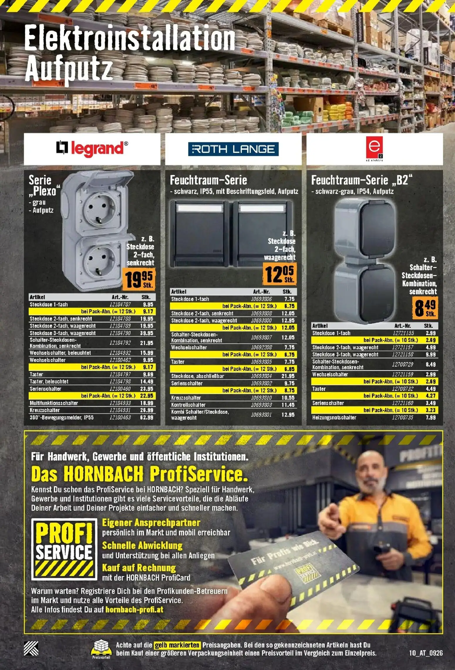Hornbach - Hornbach: Es gibt immer was zu tun. von 16.09.2026 - Aktuelle Angebote | Seite: 10 | Produkte: Steckdose